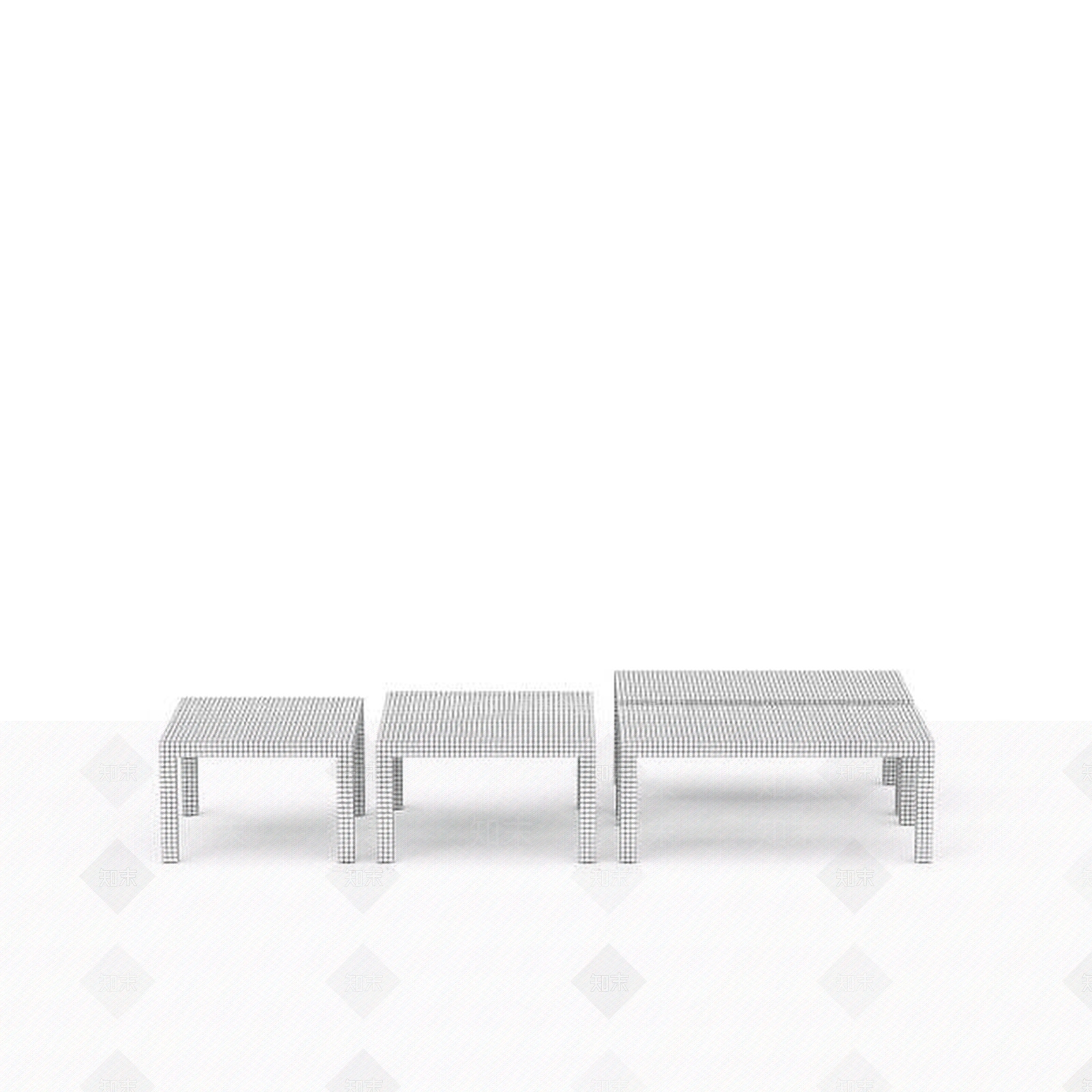 现代简约桌子3D模型下载【ID:1197649766】