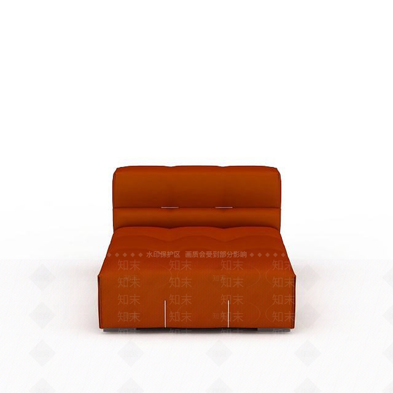 现代风格单人床3D模型下载【ID:1197650015】