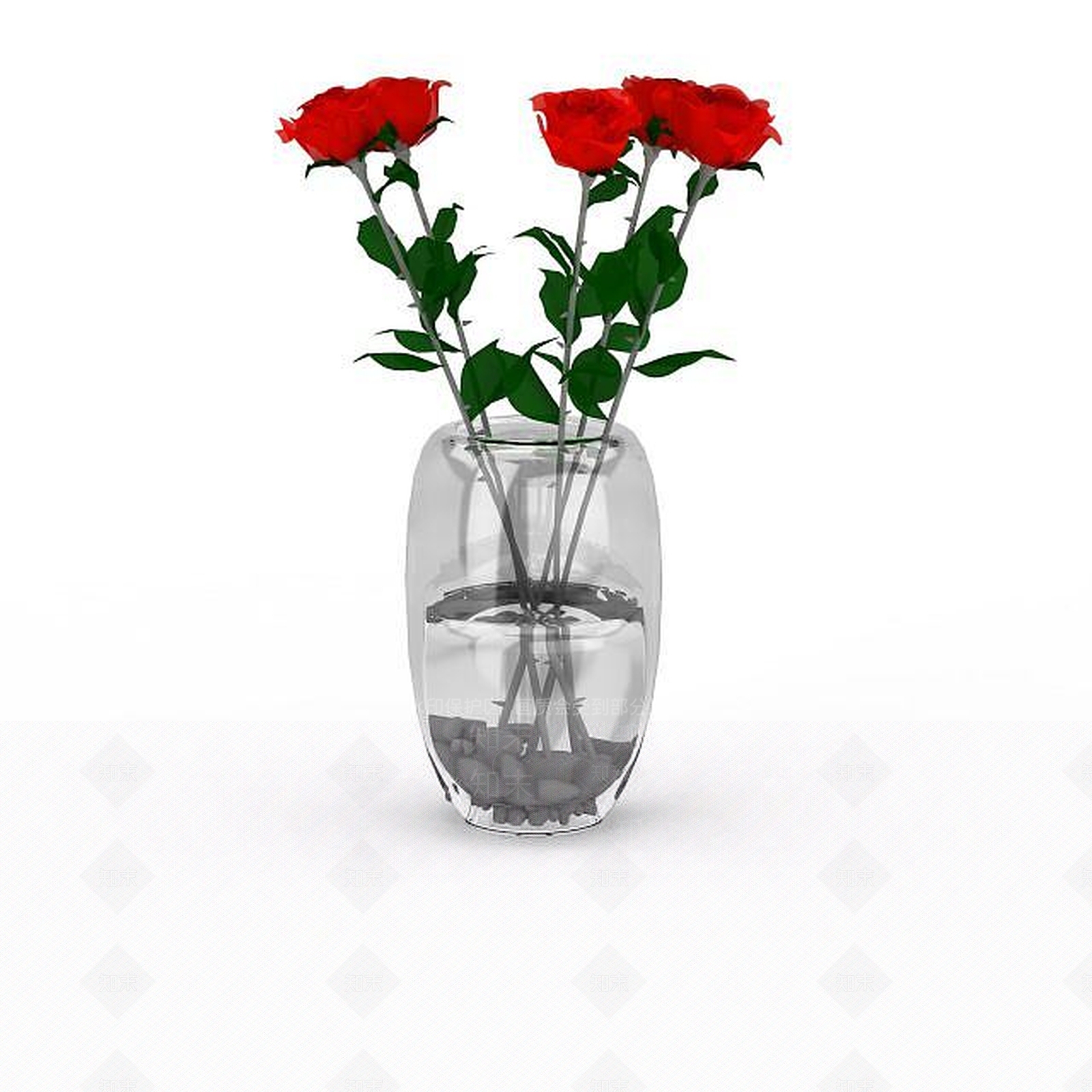 现代花瓶摆设3D模型下载【ID:1197650177】