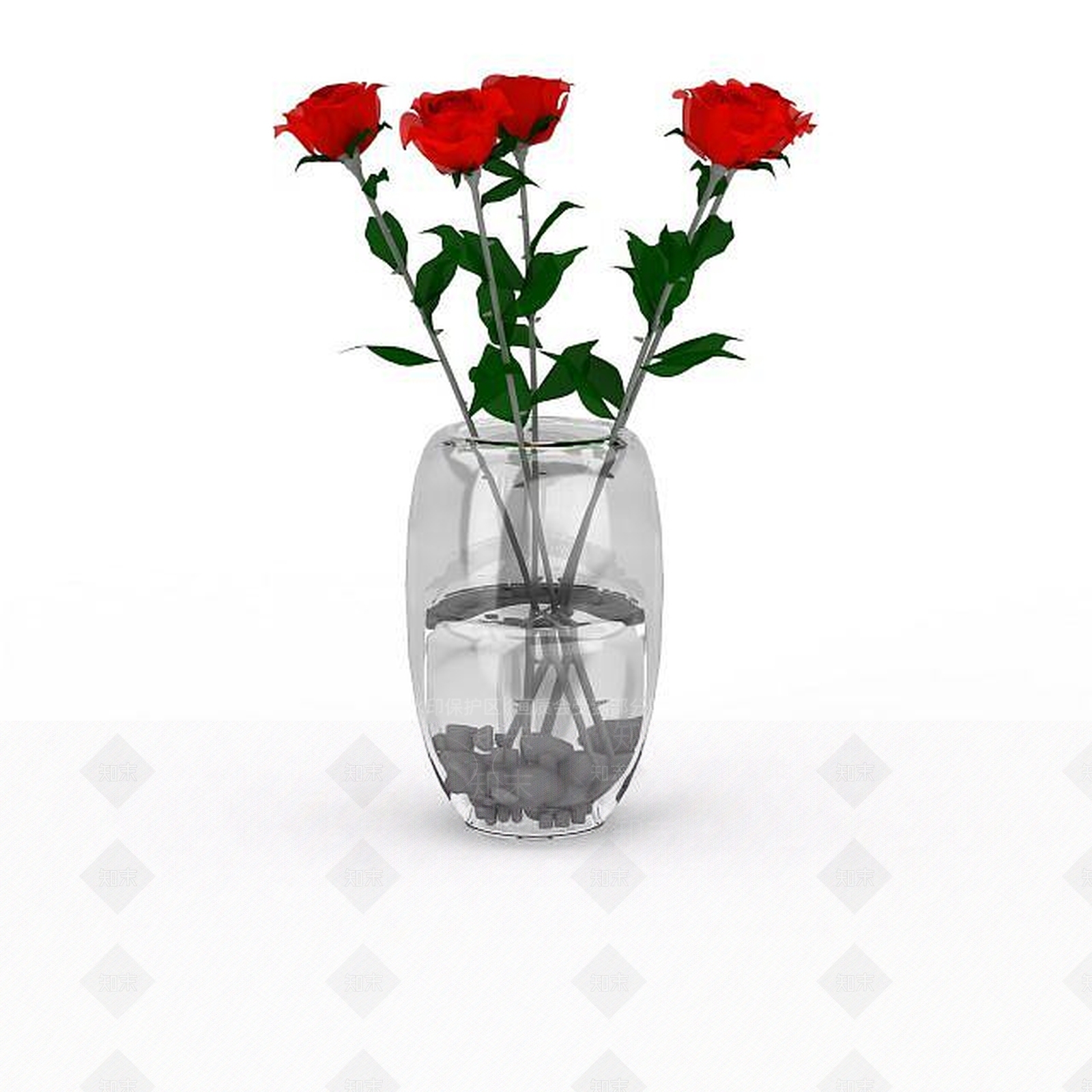 现代花瓶摆设3D模型下载【ID:1197650177】