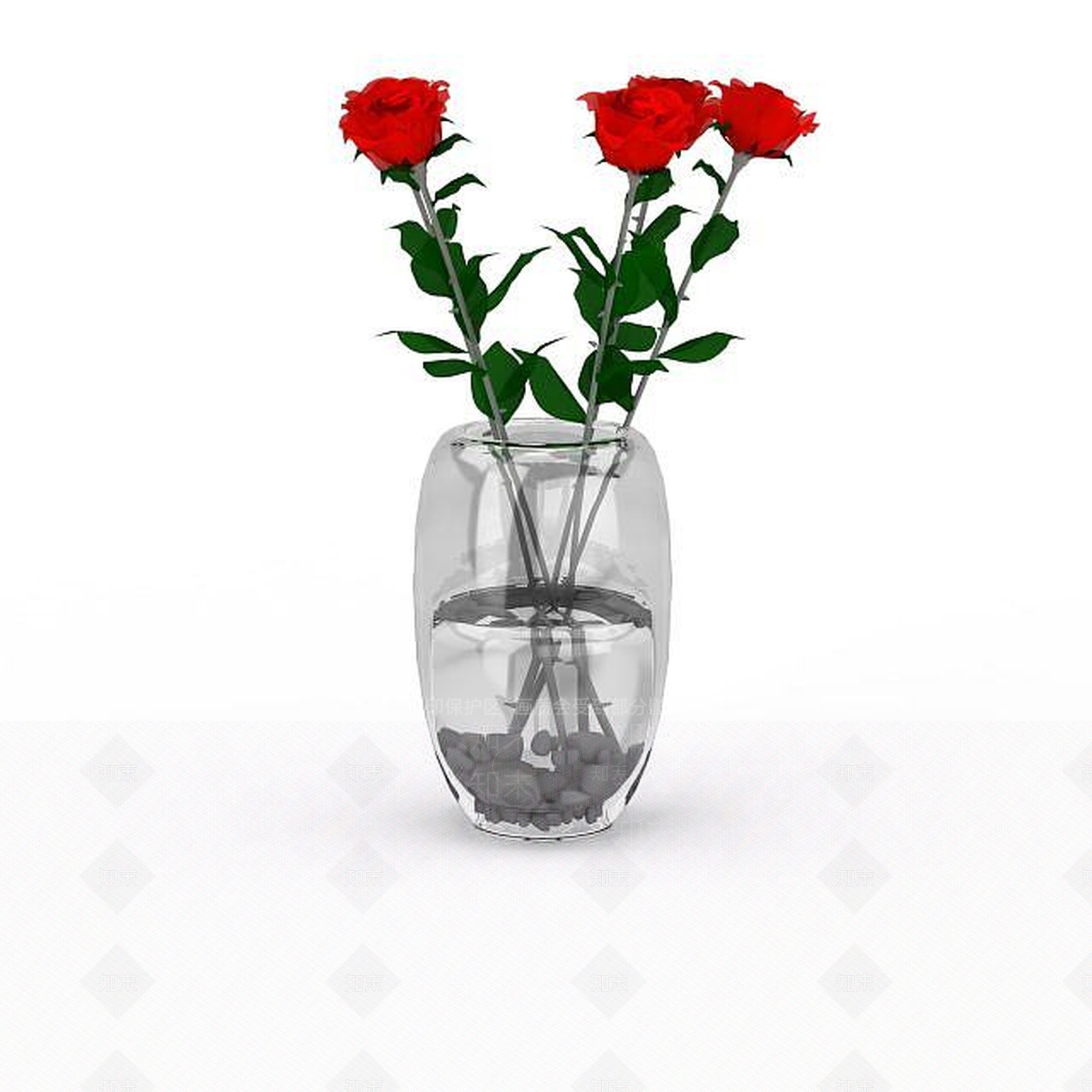 现代花瓶摆设3D模型下载【ID:1197650177】