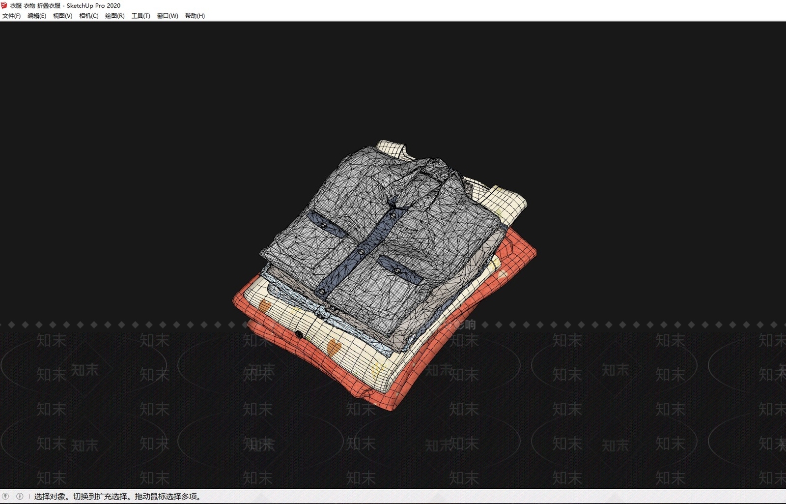 衣服SU模型下载【ID:1197650426】