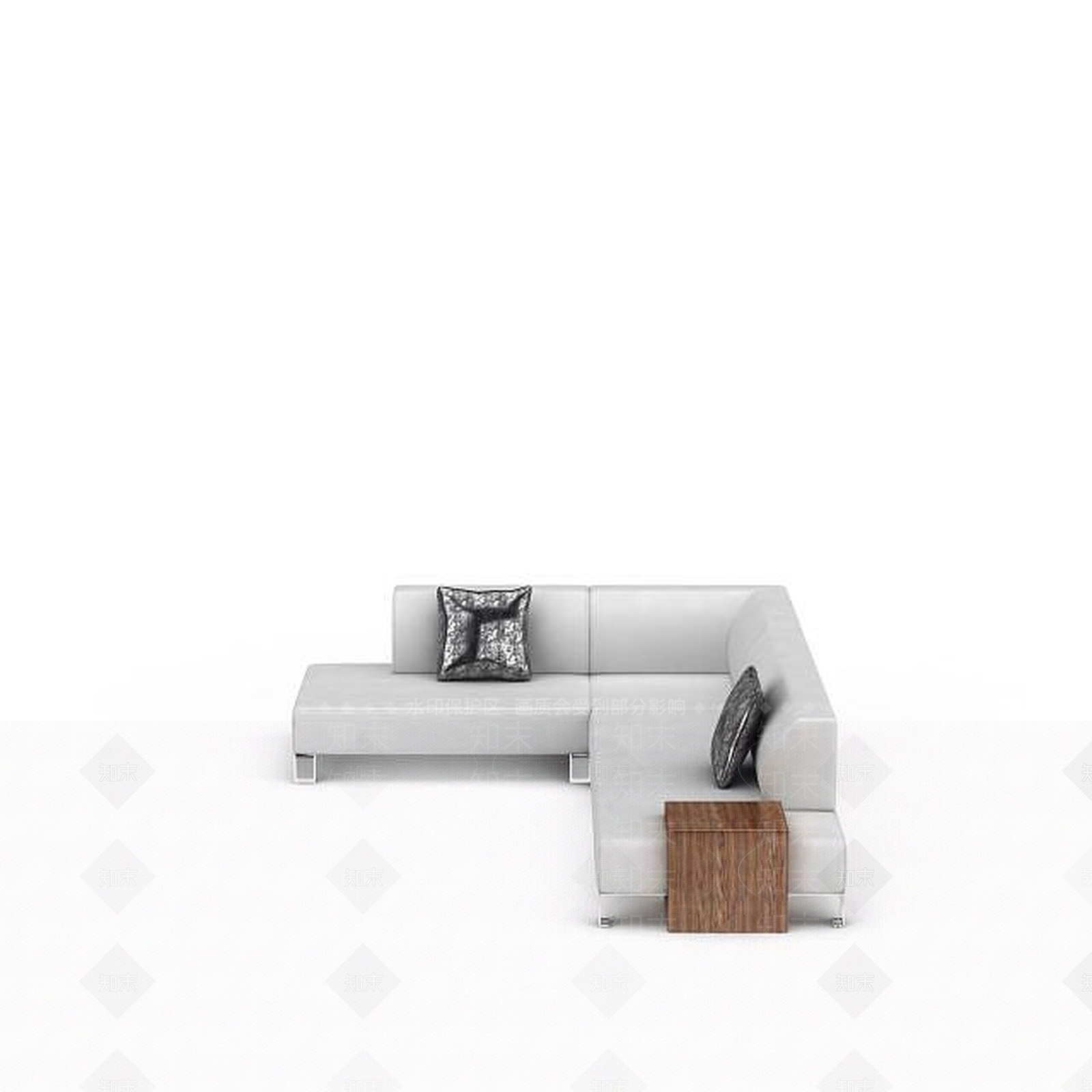 现代简约风格沙发3D模型下载【ID:1197650649】