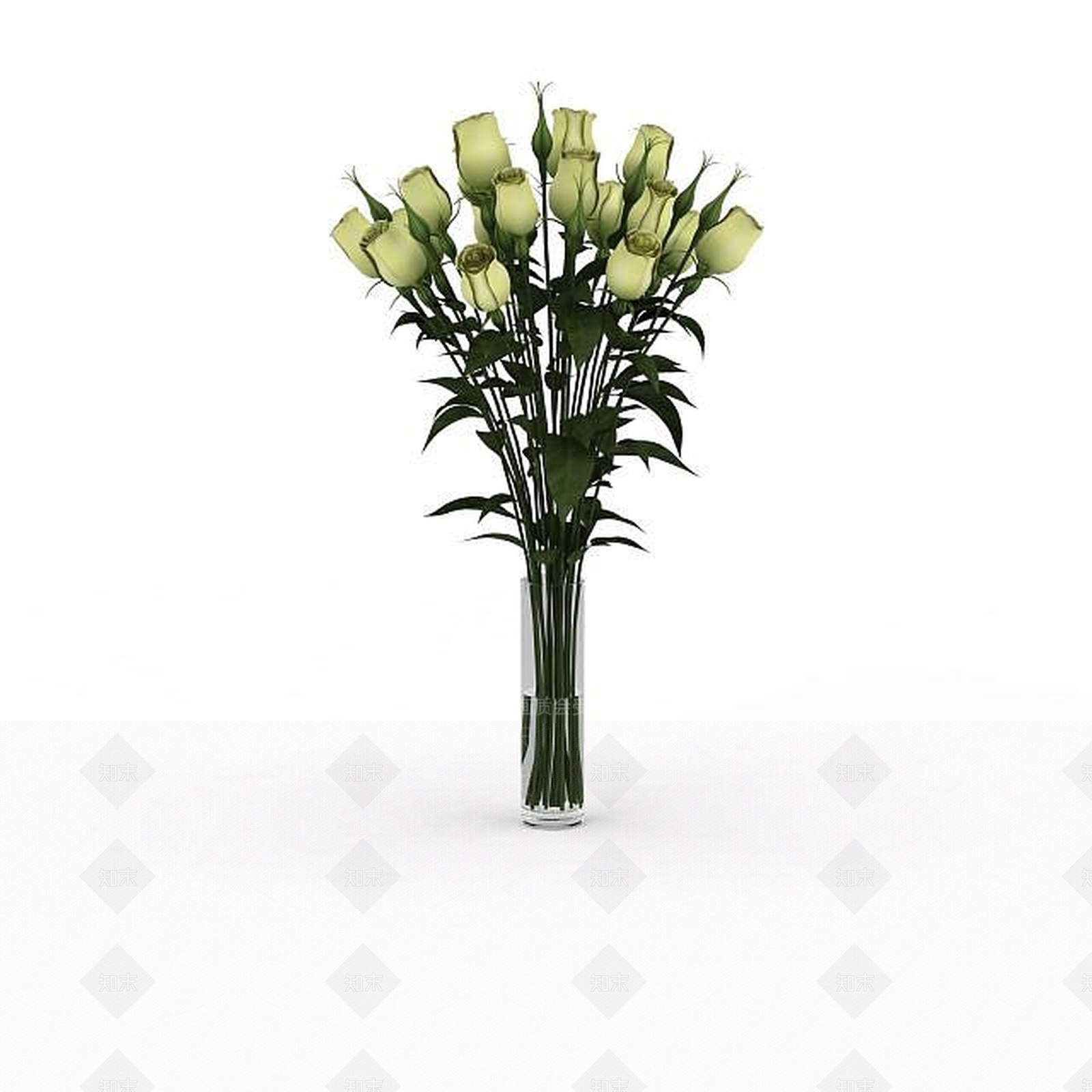现代装饰花3D模型下载【ID:1197650930】