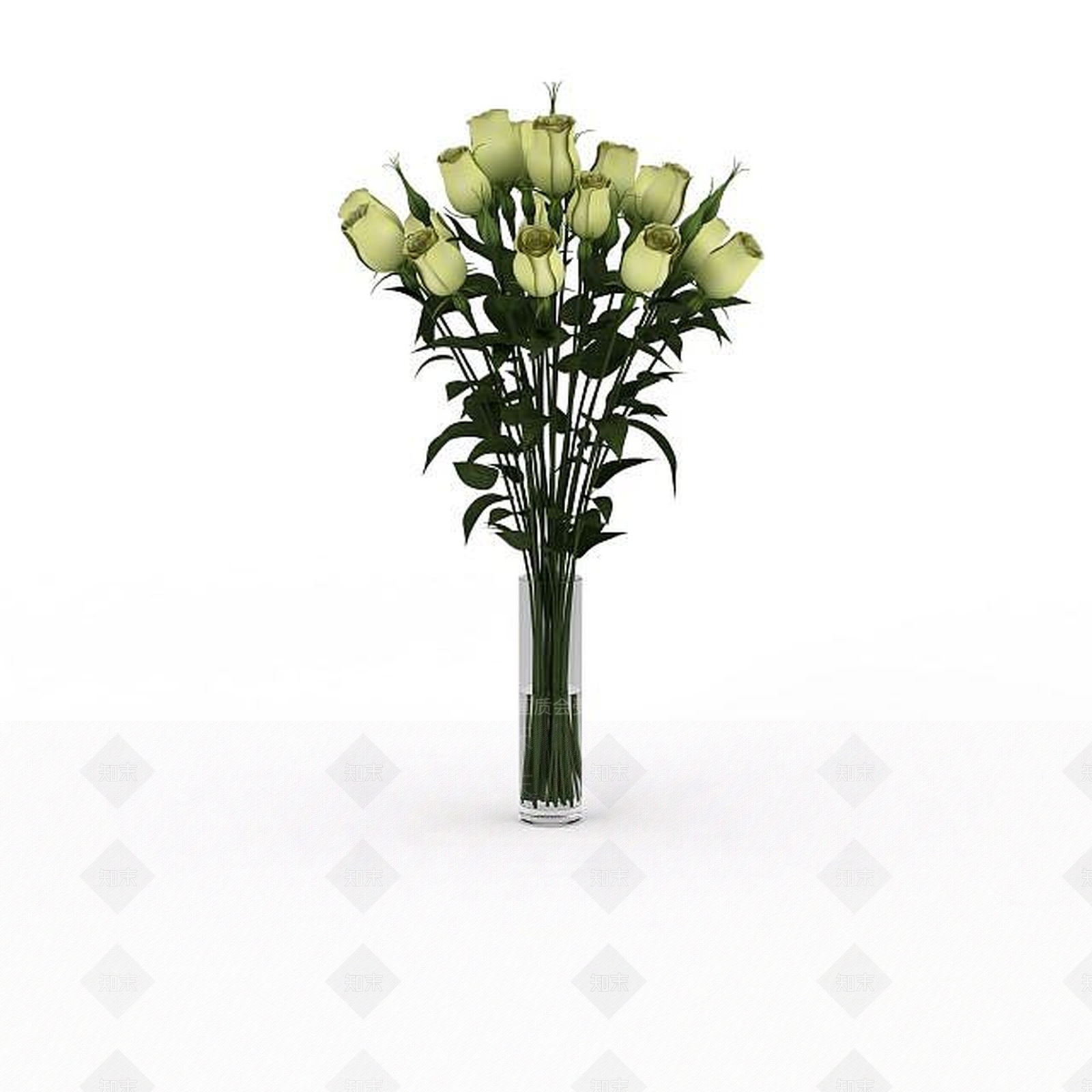 现代装饰花3D模型下载【ID:1197650930】