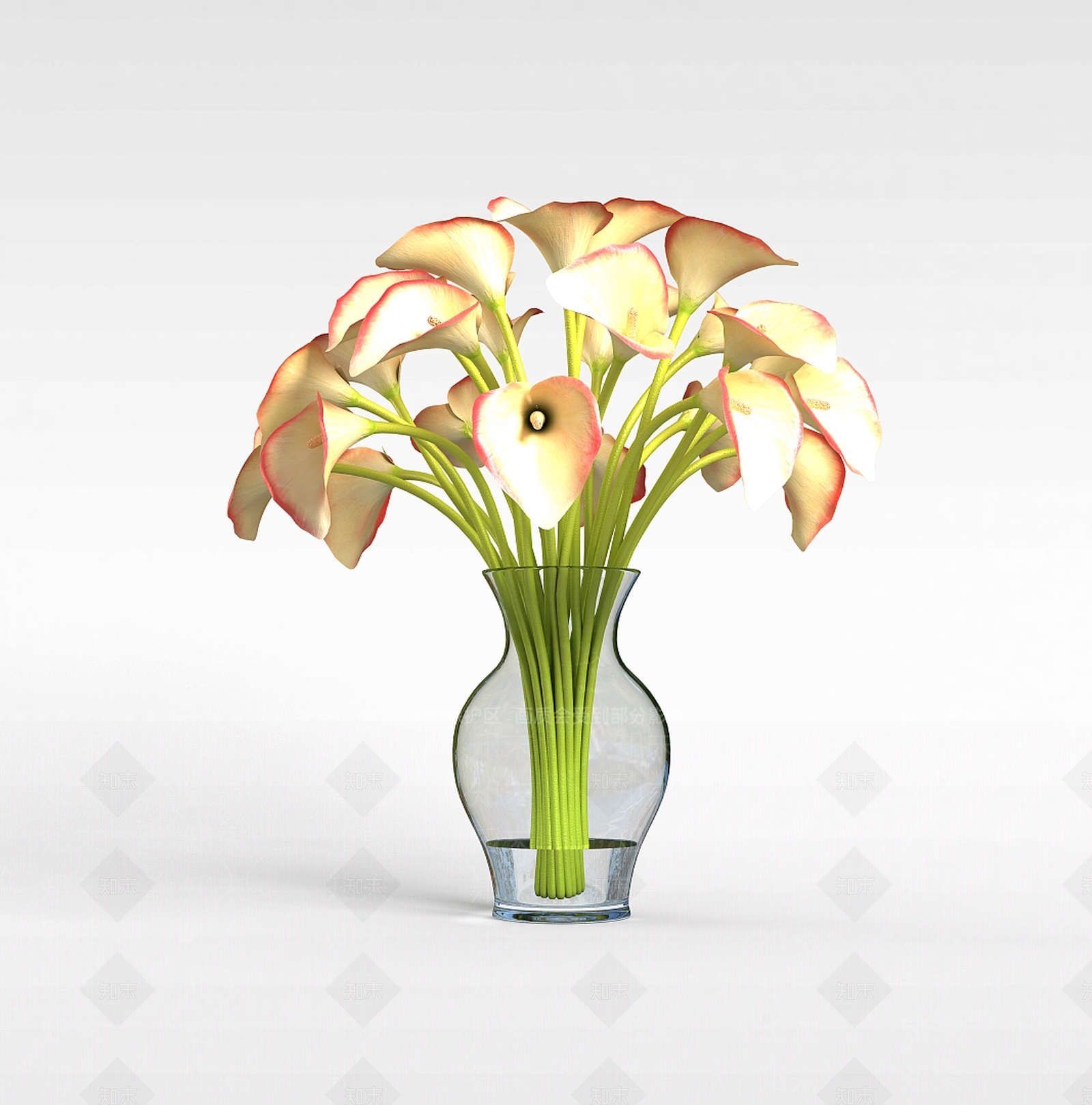 现代创意插花3D模型下载【ID:1197650965】