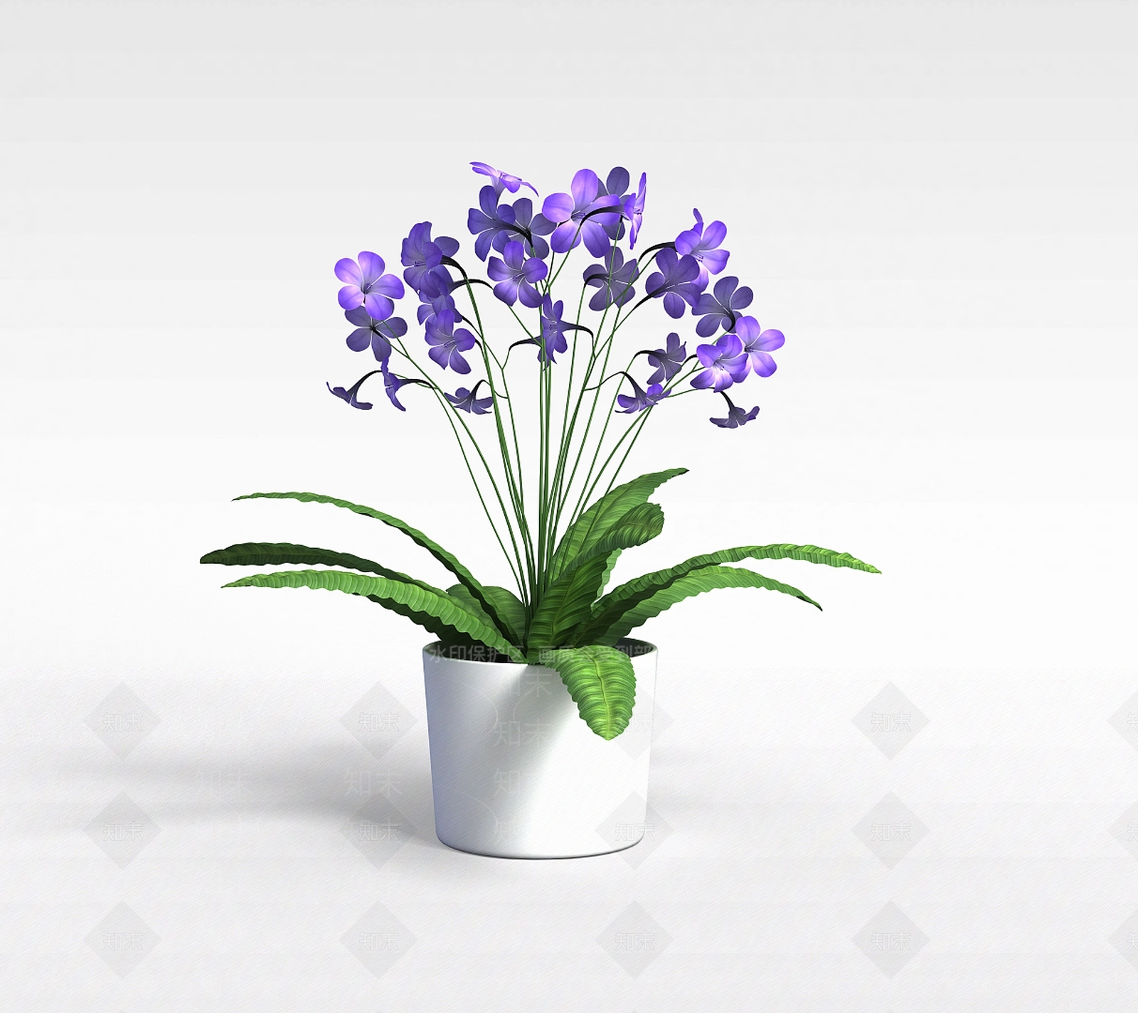 现代装饰花3D模型下载【ID:1197651243】