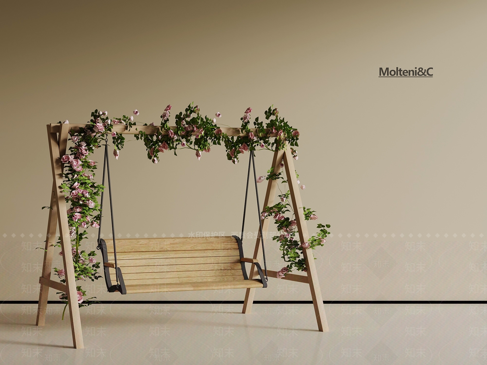 现代秋千SU模型下载【ID:1197651516】