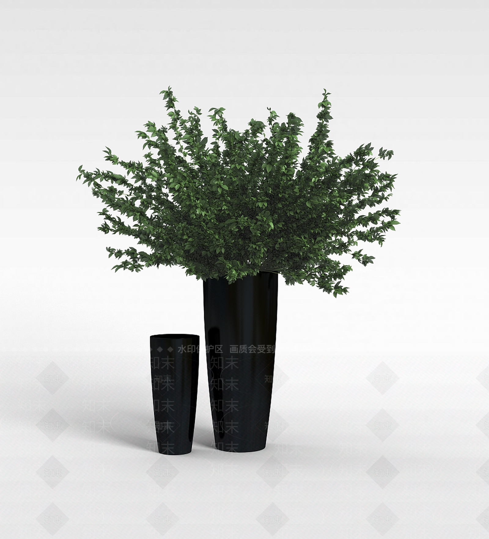 现代室内盆栽3D模型下载【ID:1197651681】