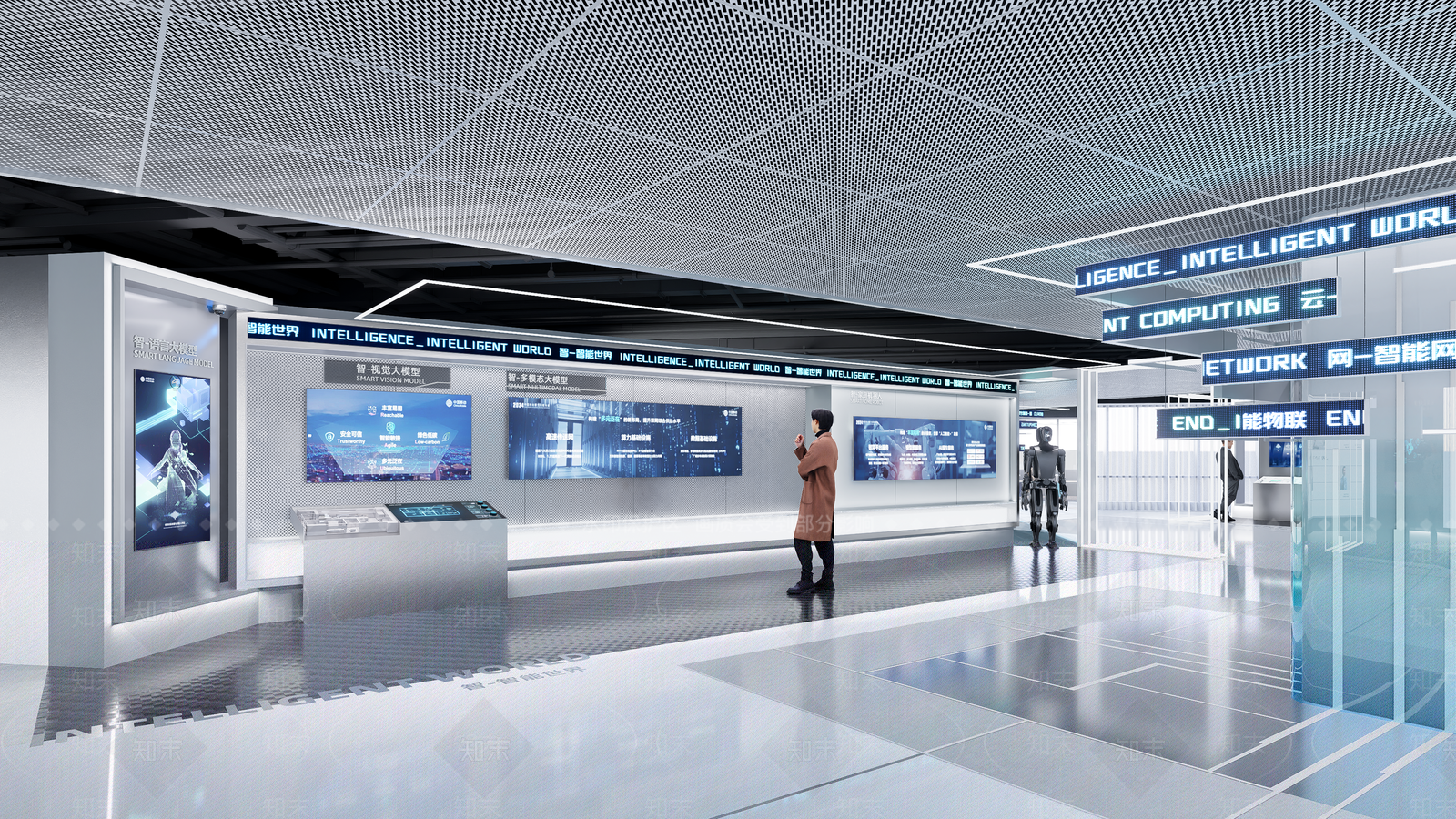 现代科技展厅SU模型下载【ID:1197667576】