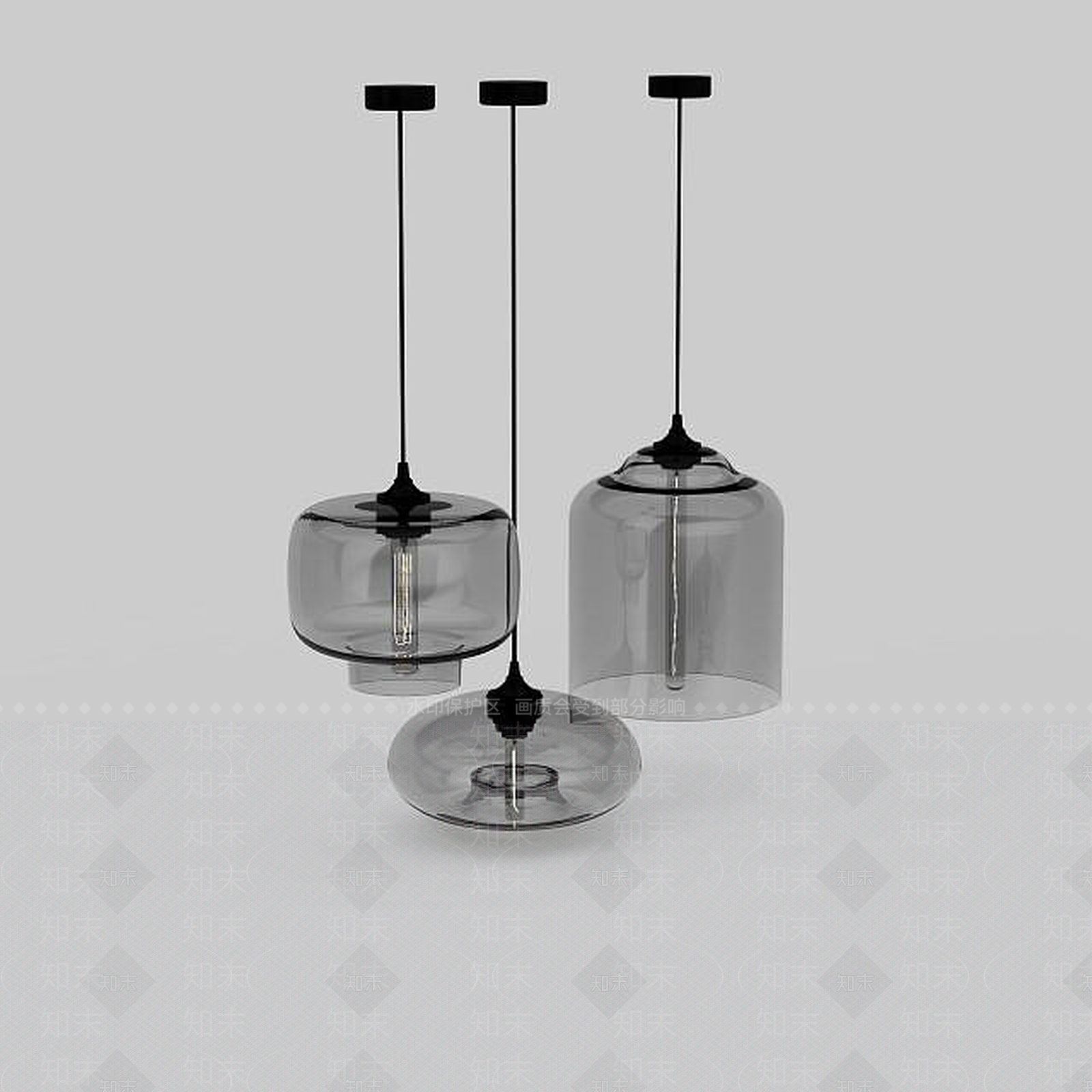现代简约风格吊灯3D模型下载【ID:1197651828】
