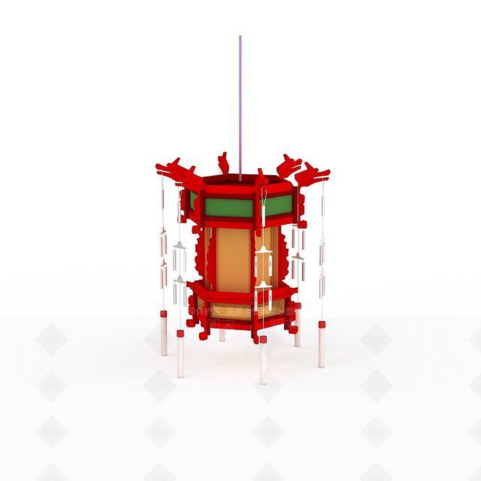 现代花灯3D模型下载【ID:1197653321】