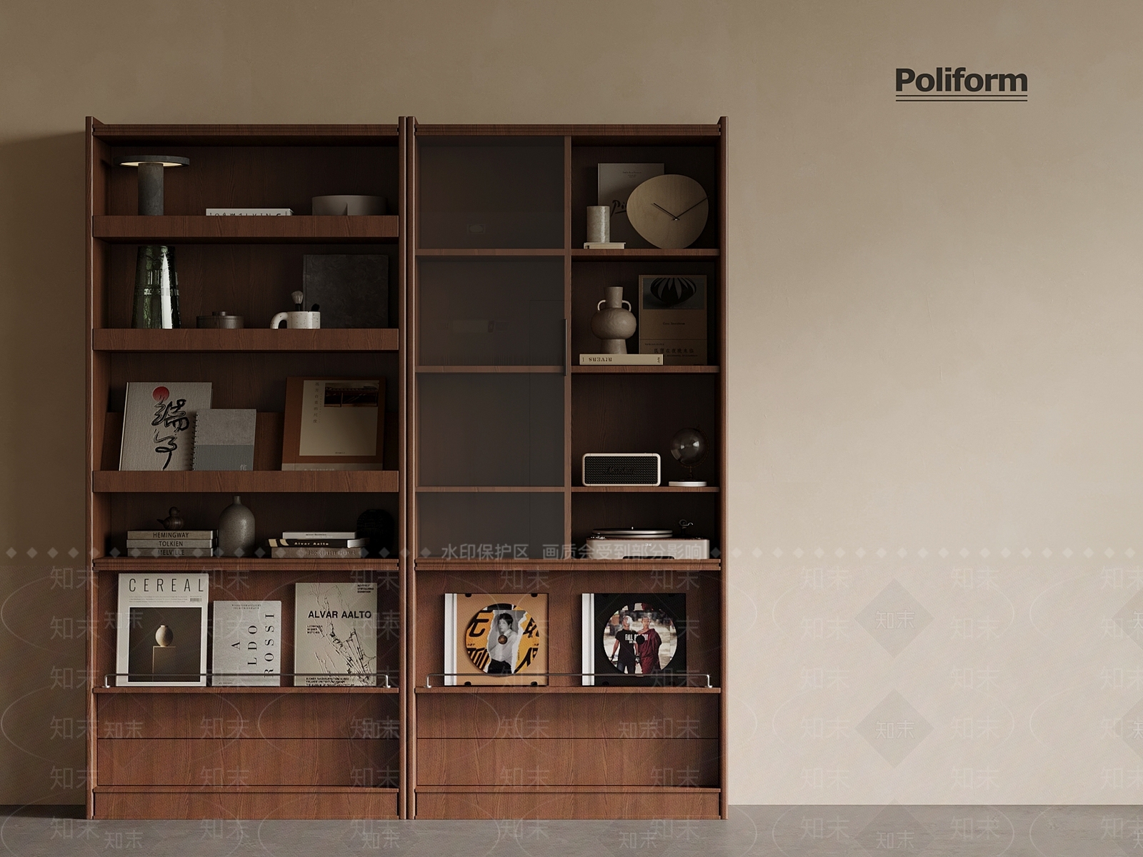 中古书柜SU模型下载【ID:1197653817】