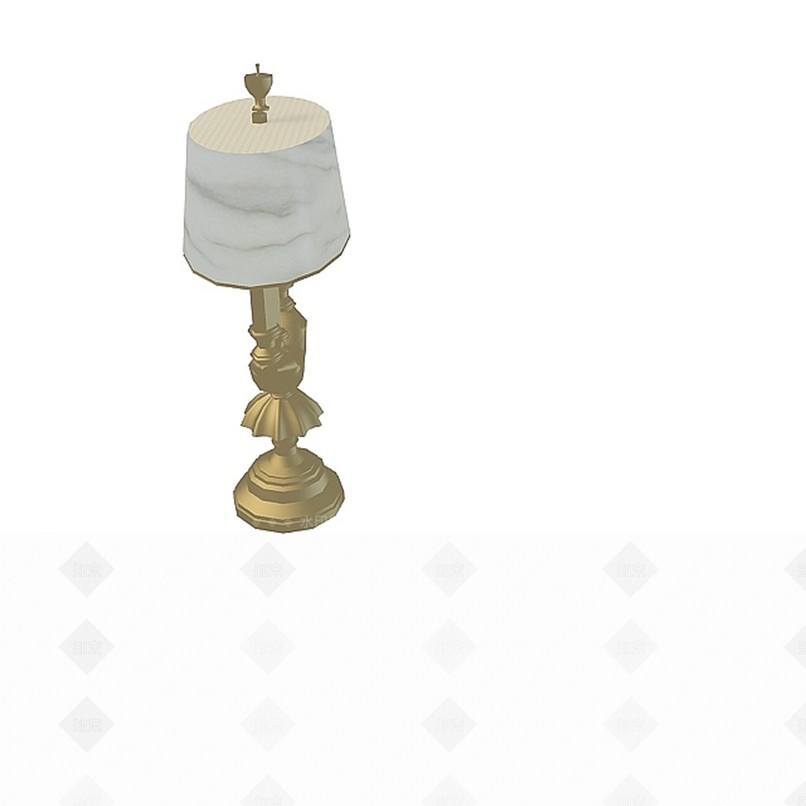简欧创意简欧台灯3D模型下载【ID:1197653851】