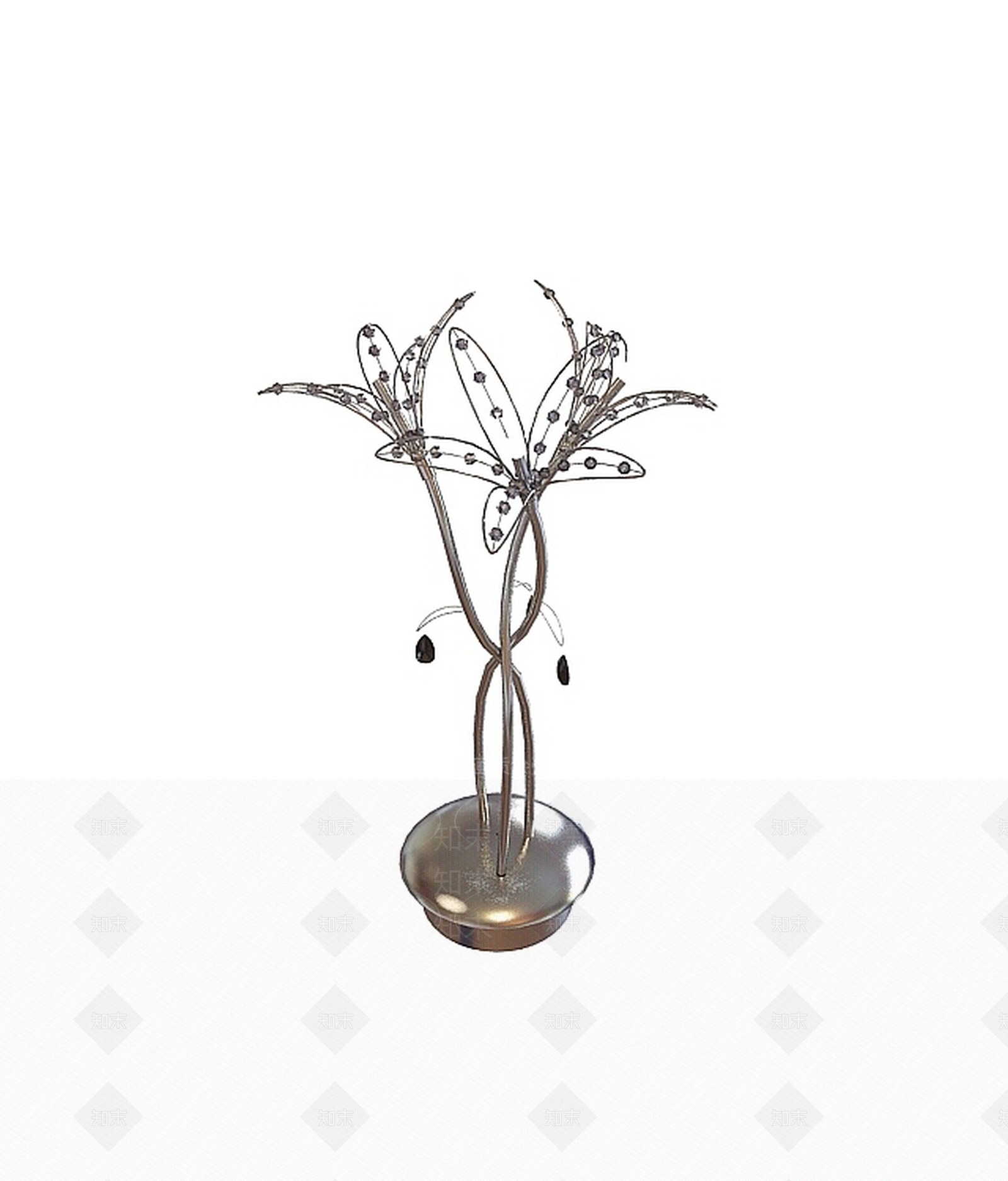 现代花造型台灯3D模型下载【ID:1197653969】