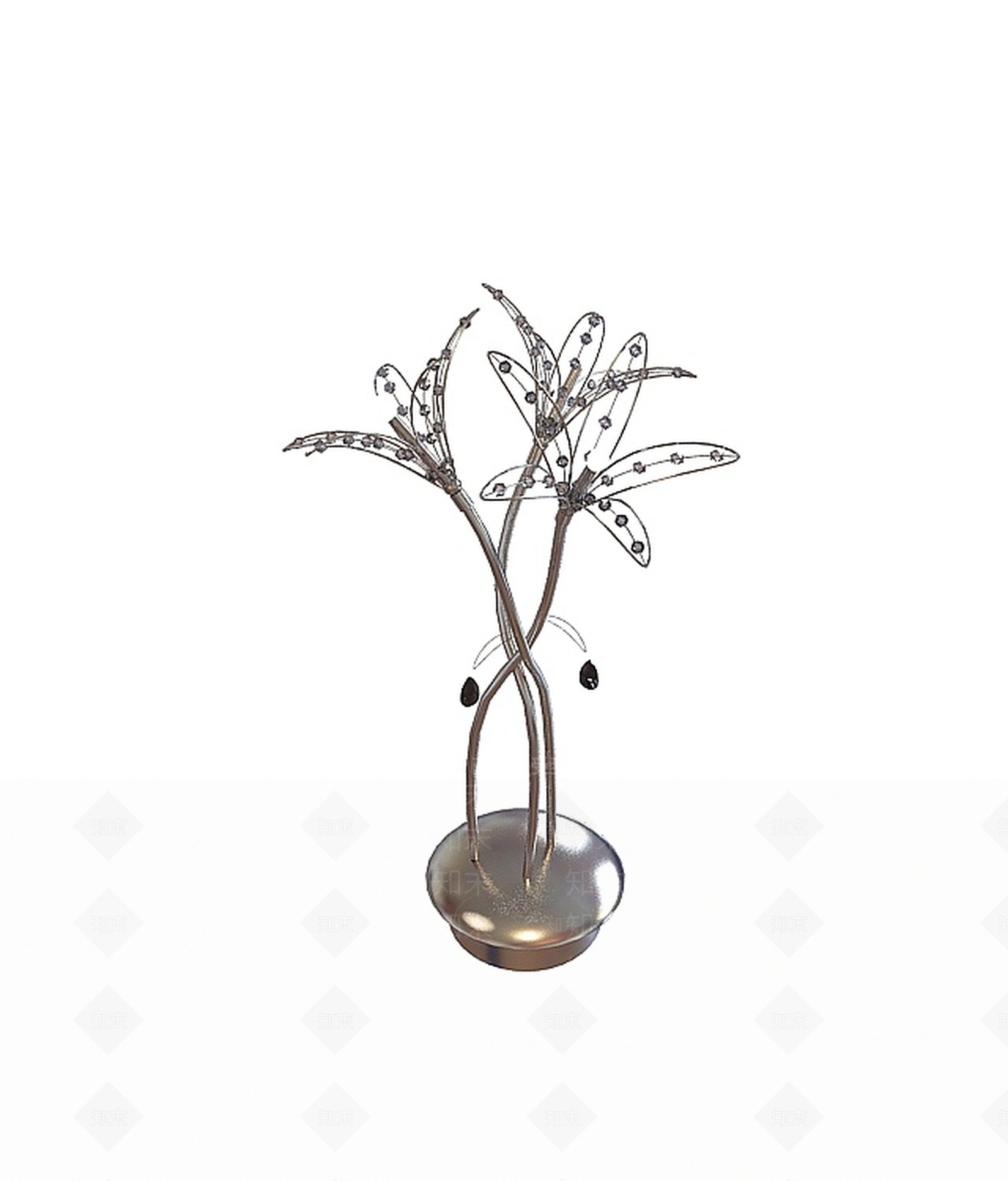 现代花造型台灯3D模型下载【ID:1197653969】