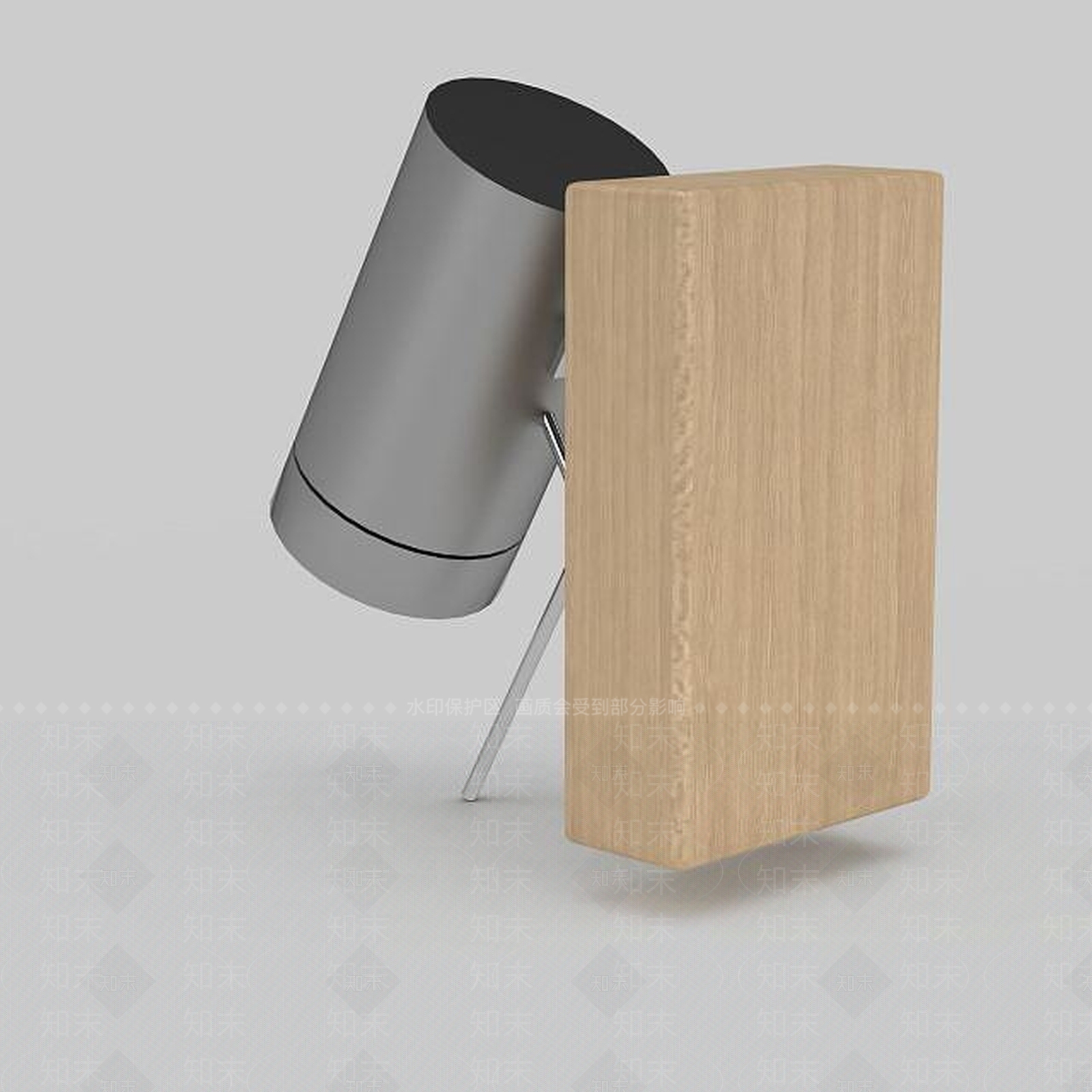 现代led壁灯3D模型下载【ID:1197654002】
