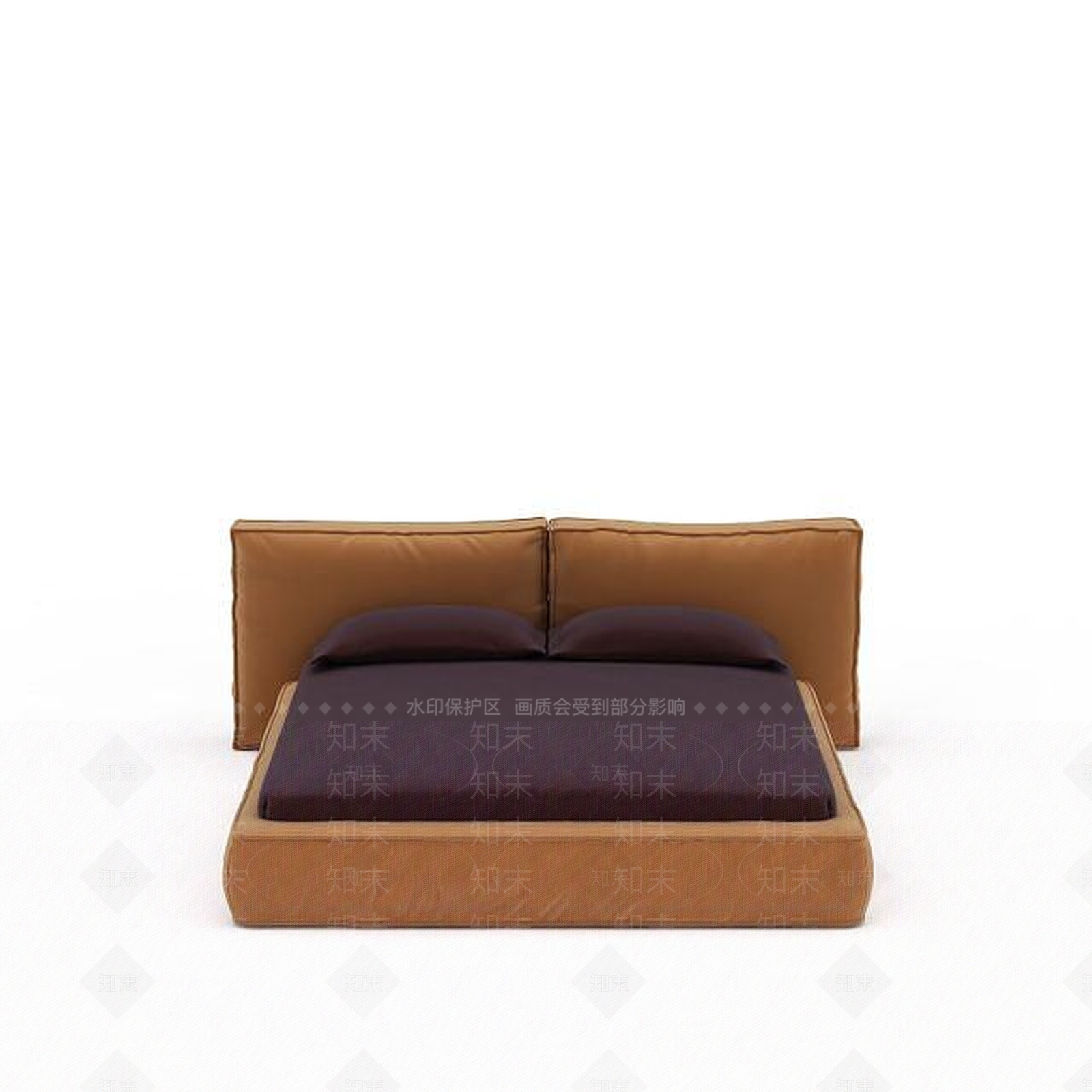 现代榻榻米床3D模型下载【ID:1197654206】