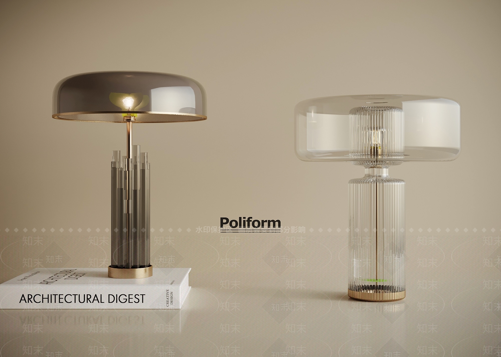 现代台灯SU模型下载【ID:1197654525】