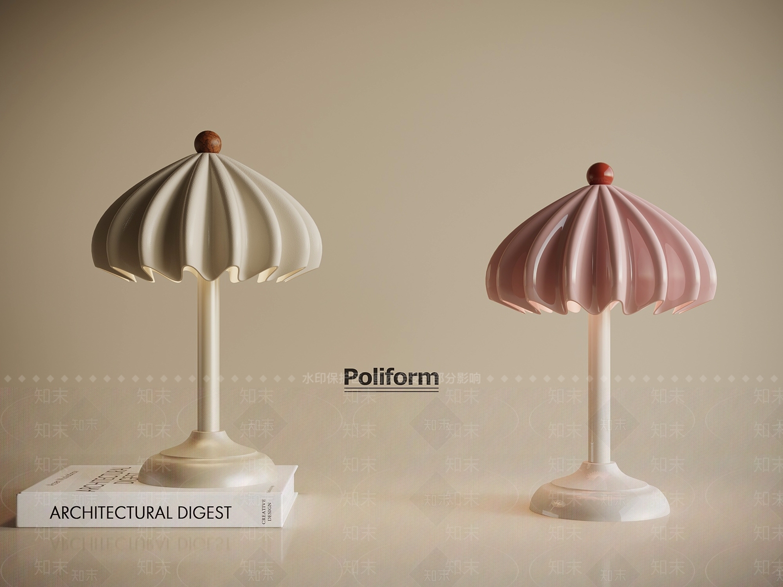 现代台灯SU模型下载【ID:1197654977】