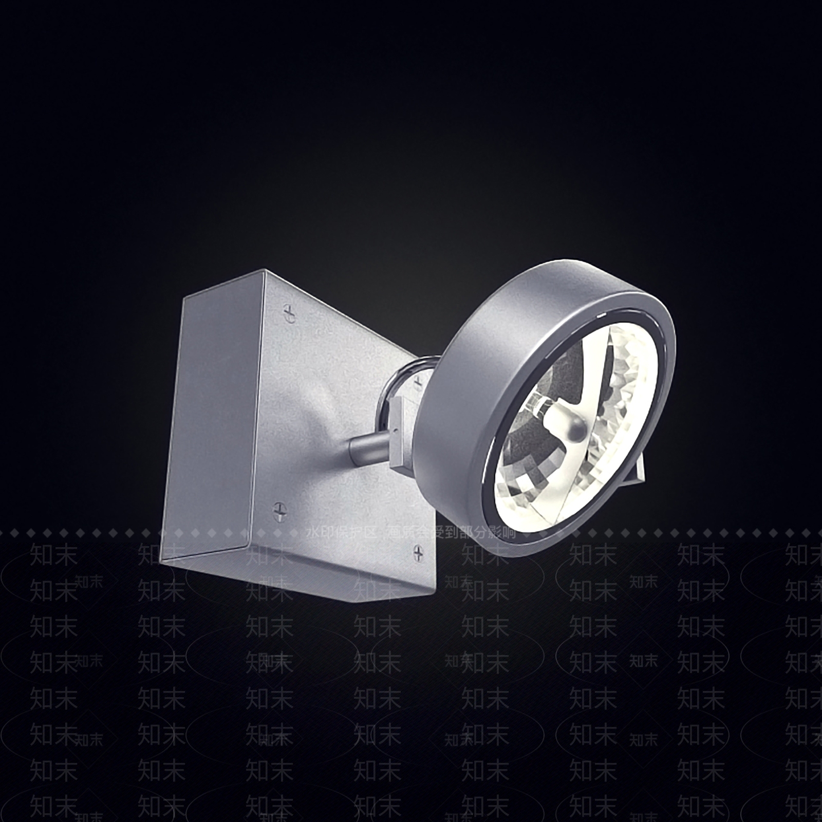 工业简约壁灯3D模型下载【ID:1197655534】