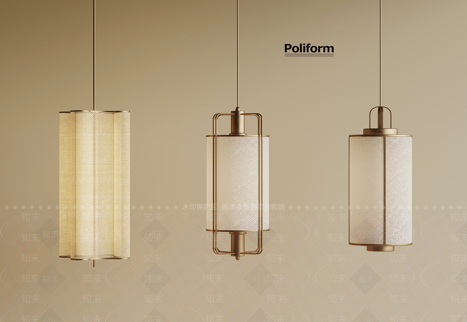 新中式吊灯3D模型下载【ID:1197656095】