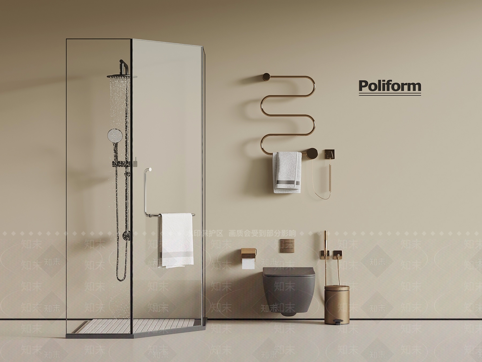 淋浴房3D模型下载【ID:1197657615】