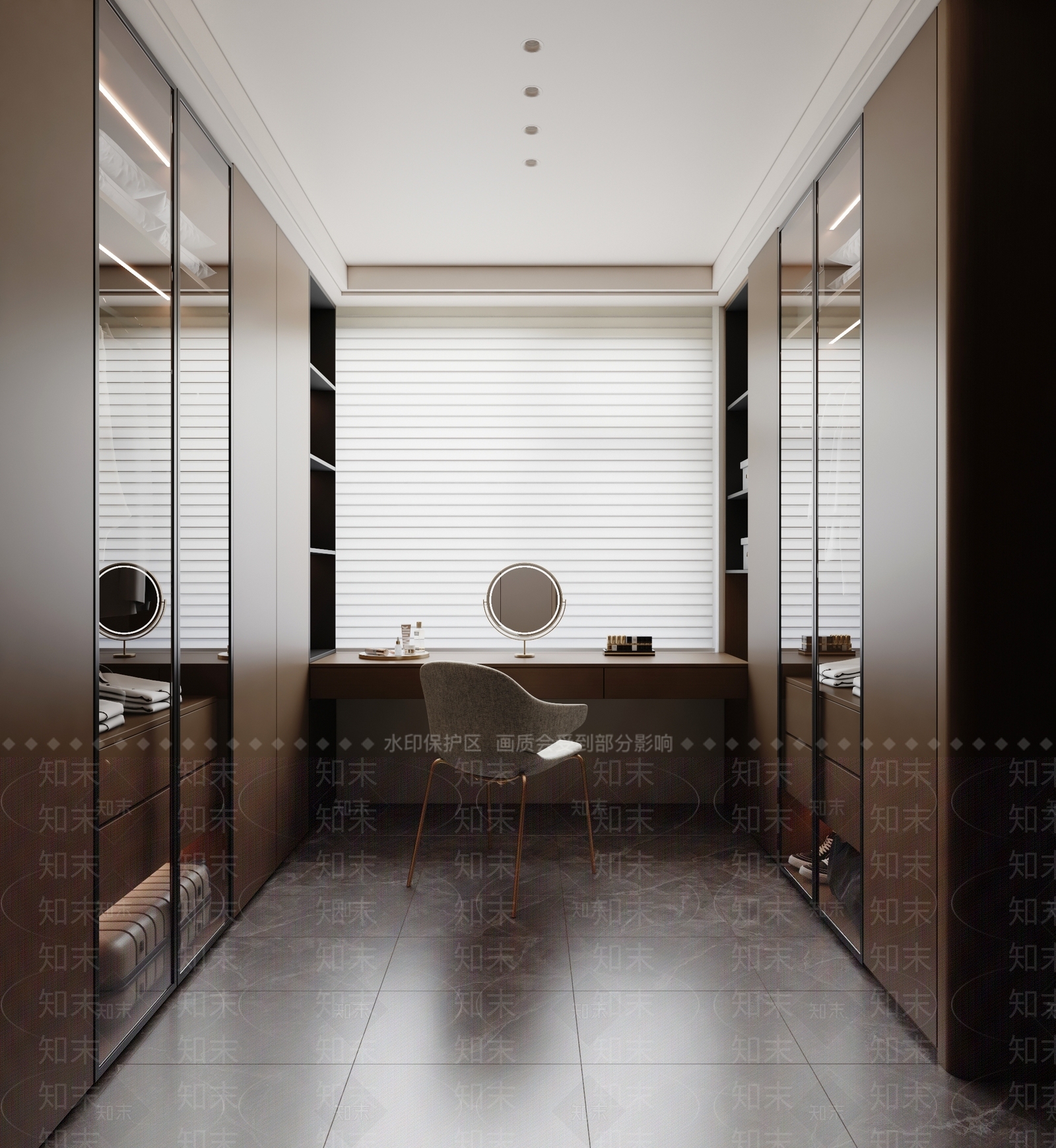 意式轻奢衣帽间3D模型下载【ID:1197659770】