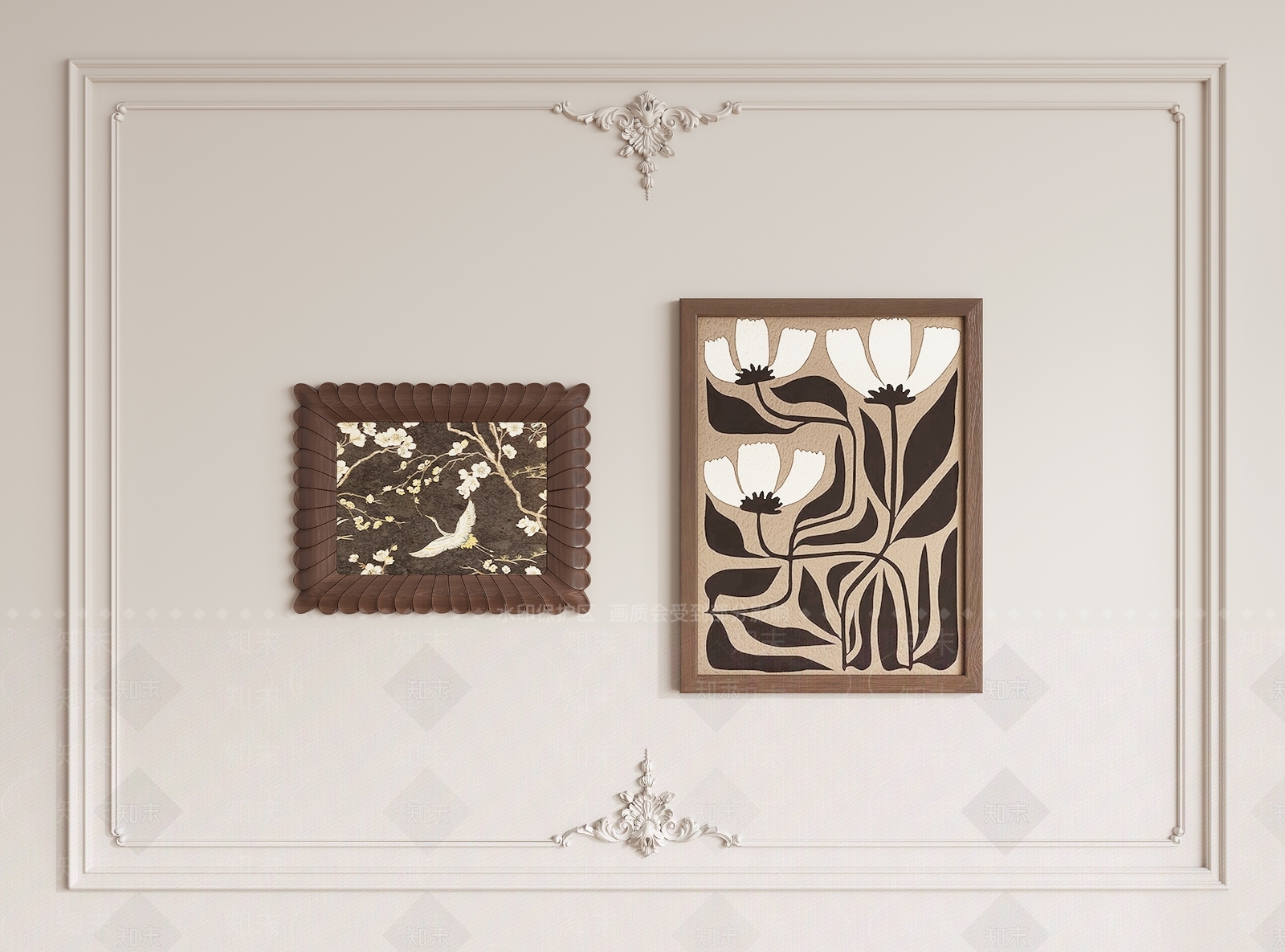 美式欧式挂画SU模型下载【ID:1197660787】