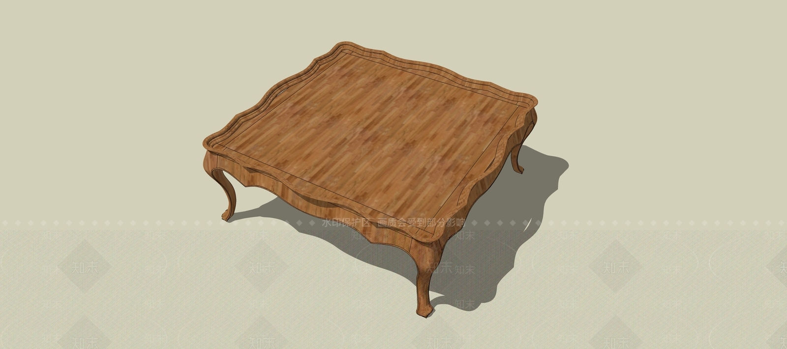 现代欧式茶几SU模型下载【ID:1197661182】
