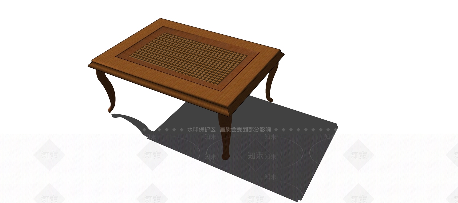 日式禅意茶几SU模型下载【ID:1197661887】