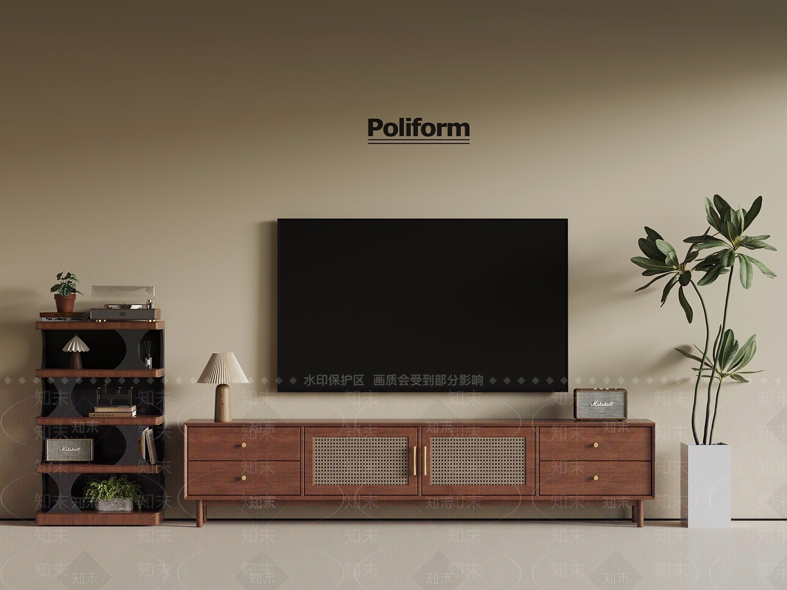 中古电视柜SU模型下载【ID:1197664938】