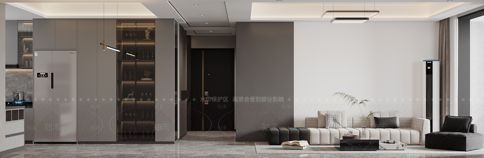现代玄关3D模型下载【ID:1215159204】