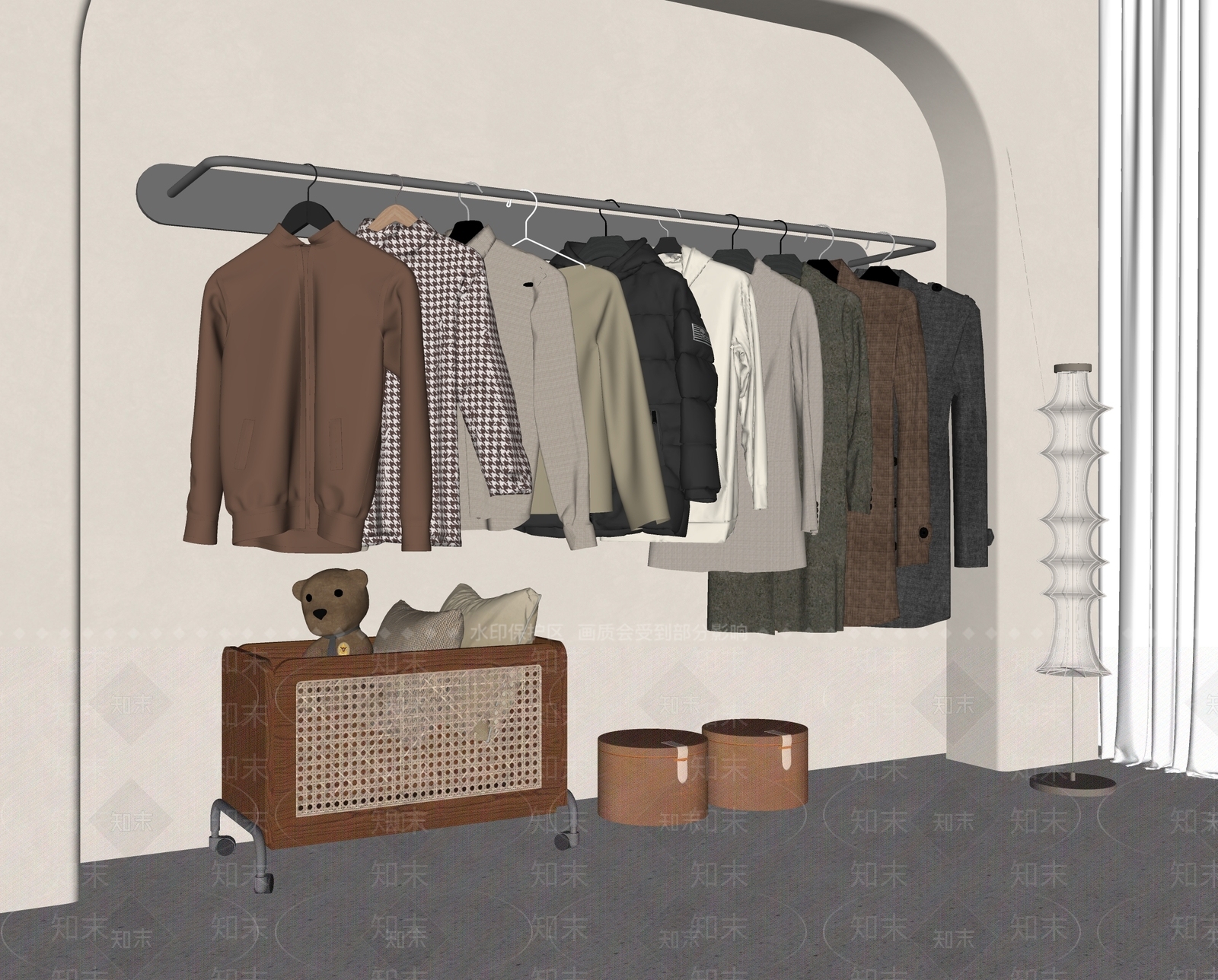 衣服SU模型下载【ID:1197669037】