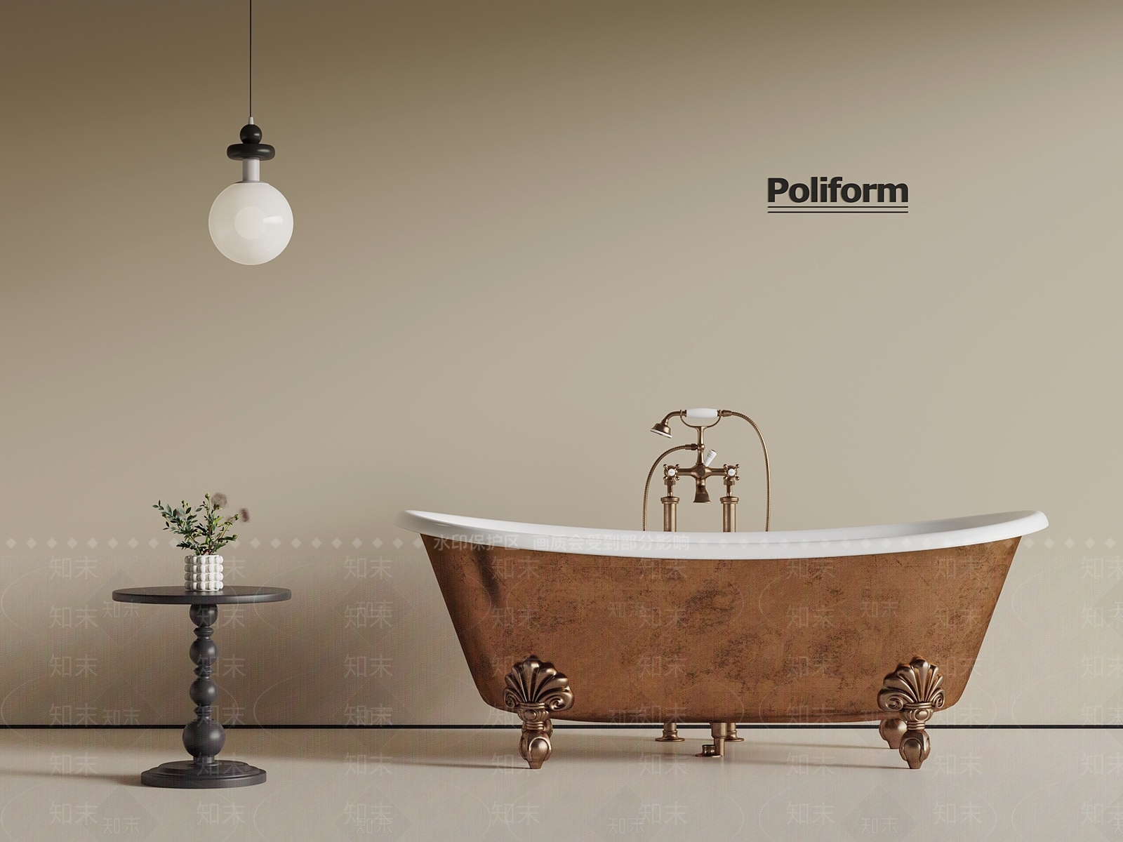 浴缸SU模型下载【ID:1197670115】