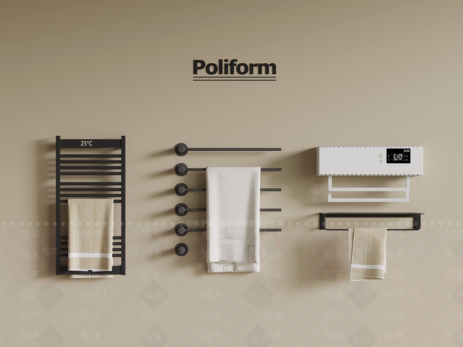 毛巾架3D模型下载【ID:1197673567】