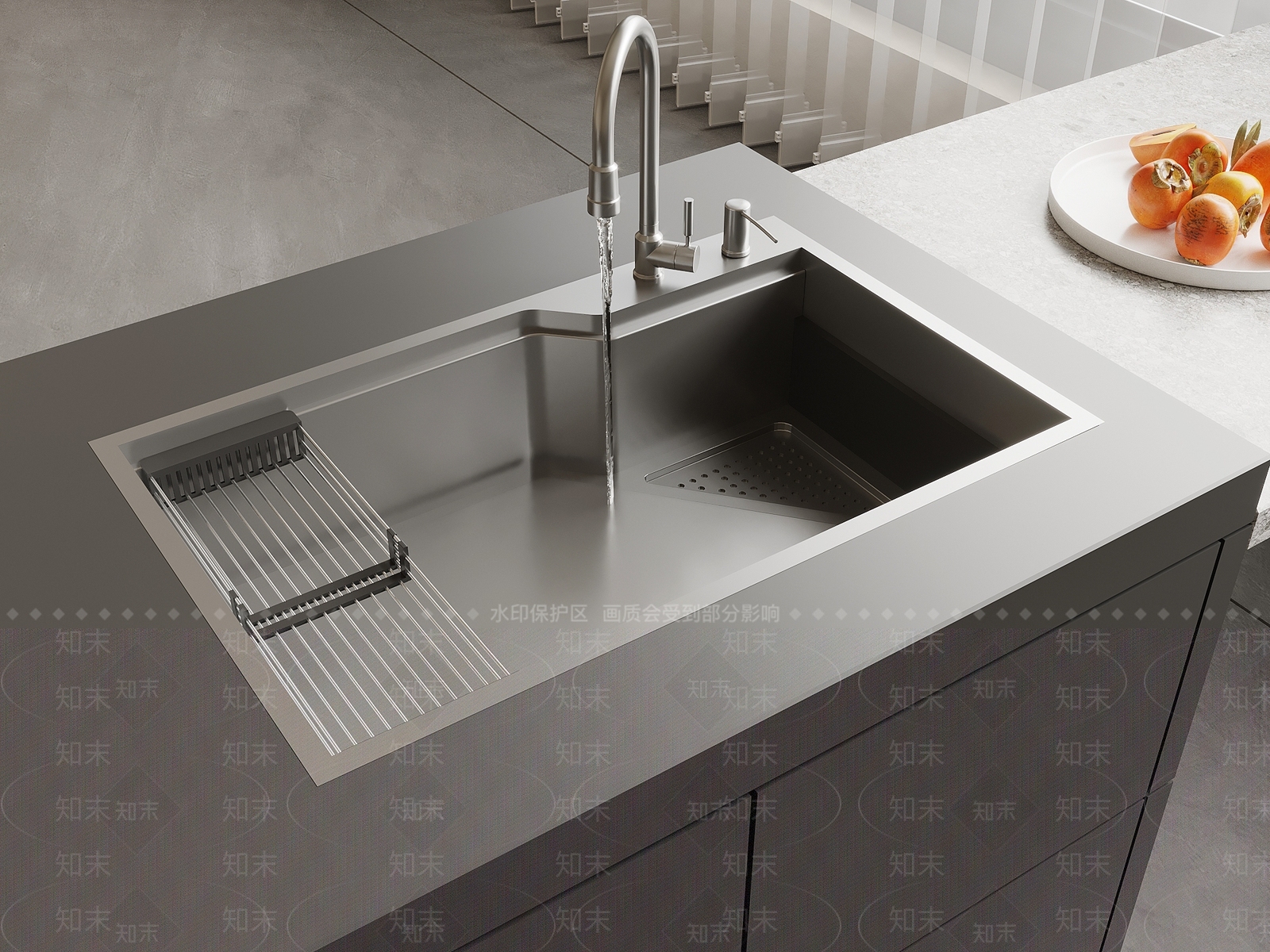 现代水槽SU模型下载【ID:1197673648】