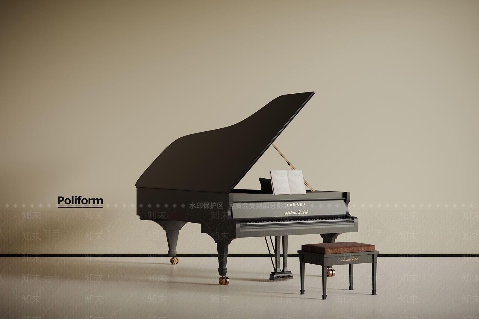 乐器SU模型下载【ID:1197677216】