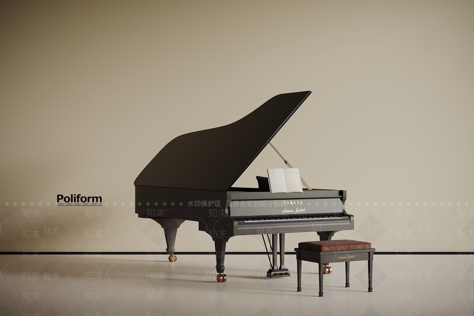 乐器3D模型下载【ID:1197677298】