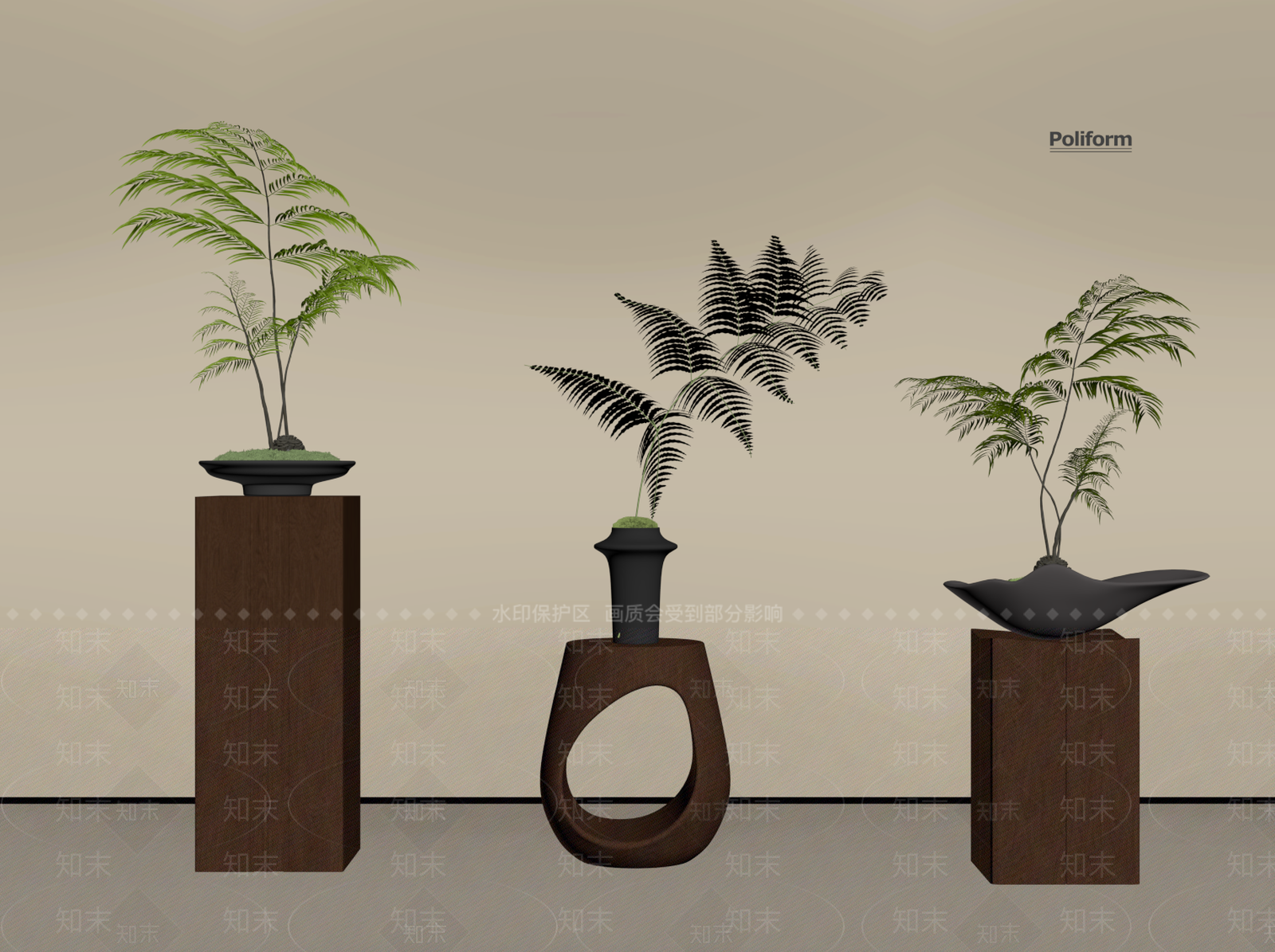 盆栽SU模型下载【ID:1197678799】
