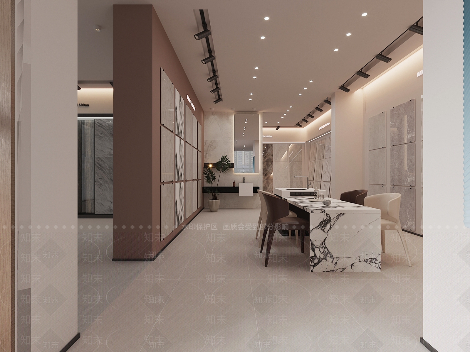 现代瓷砖展厅3D模型下载【ID:1197680310】