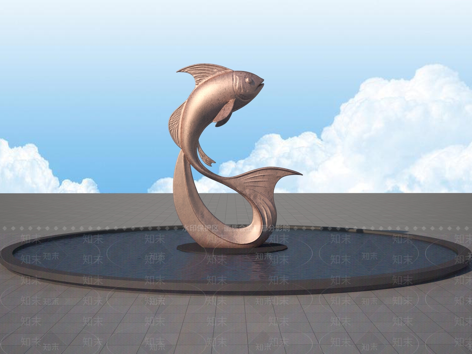 现代景观雕塑3D模型下载【ID:1197683962】
