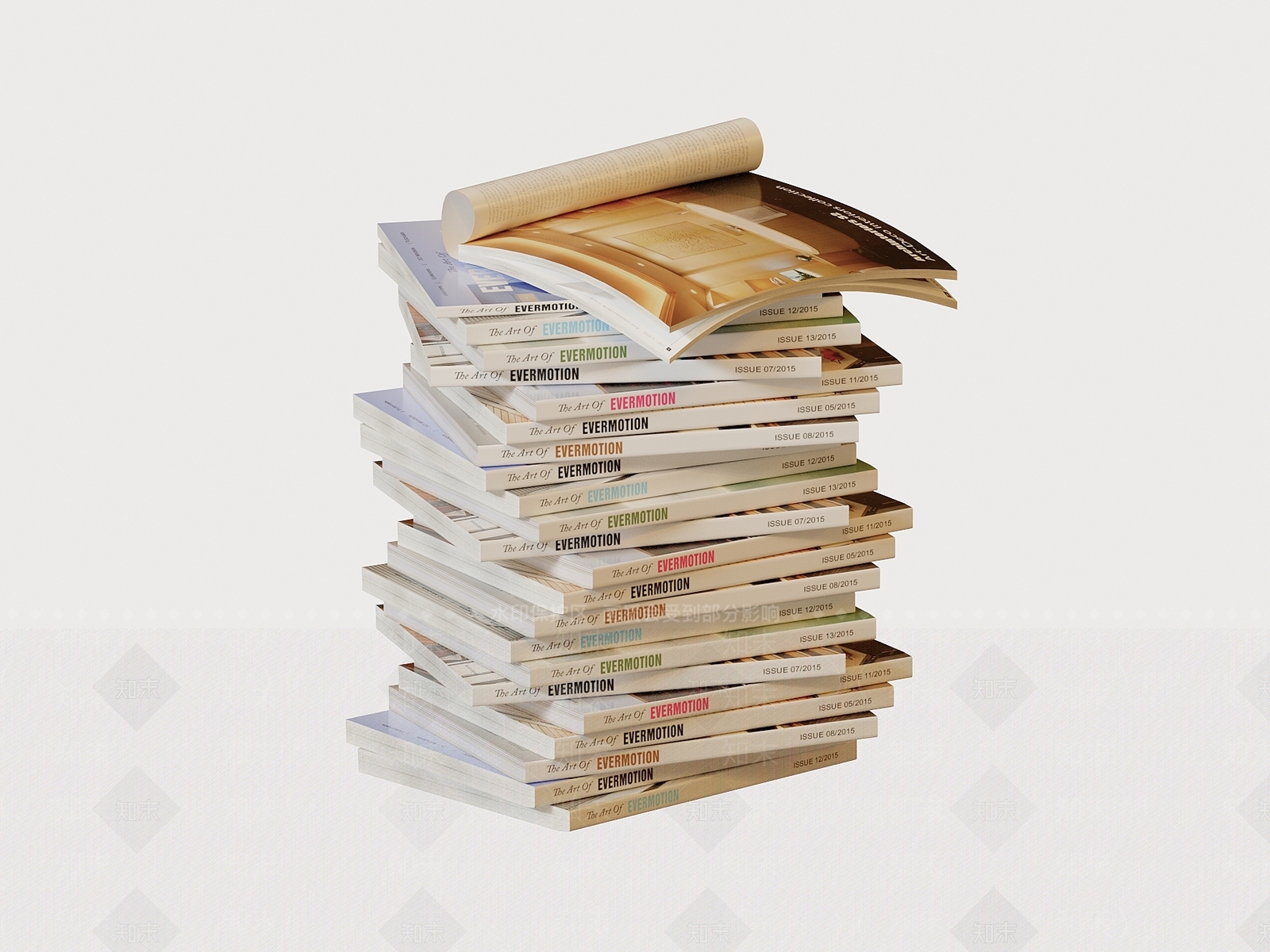 书籍3D模型下载【ID:1197684733】