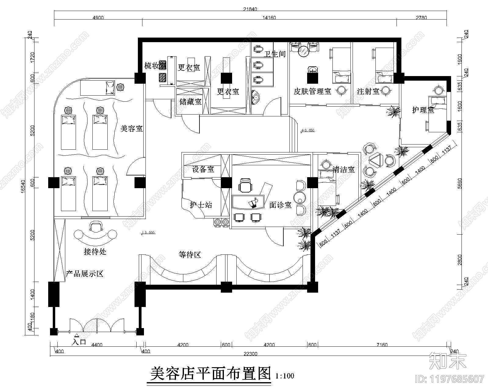 现代其他商业空间施工图下载【ID:1197685607】