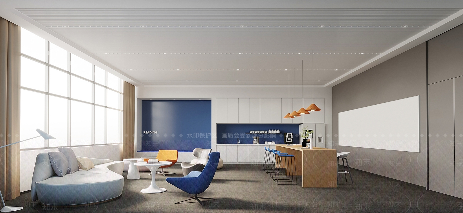 现代茶水间3D模型下载【ID:1197690356】