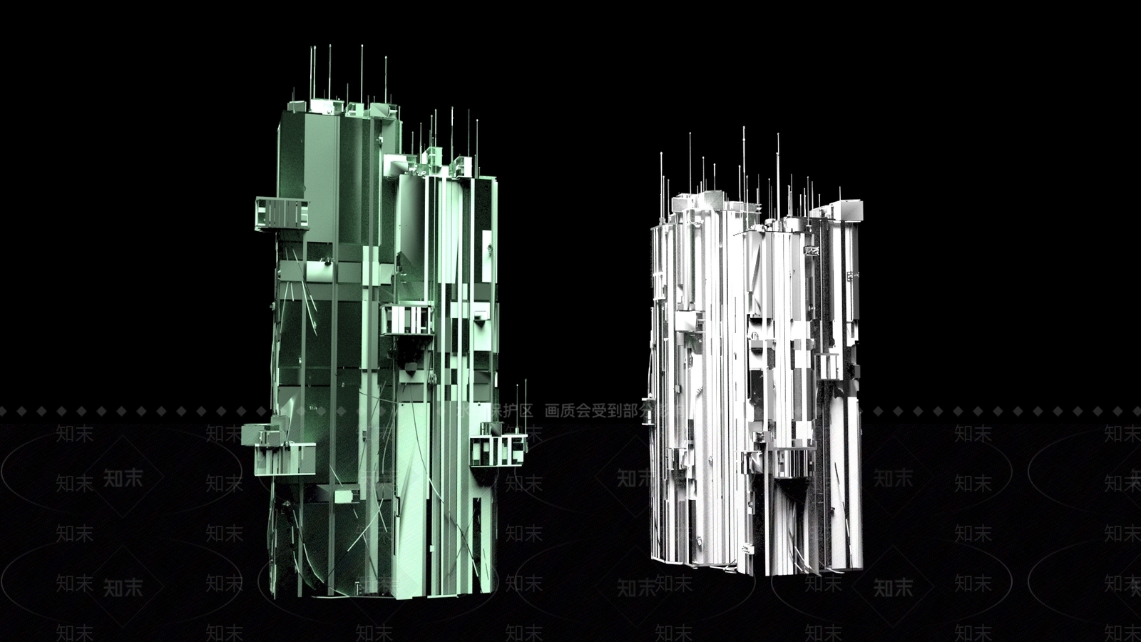 工业艺术风格建筑3D模型下载【ID:1197700689】