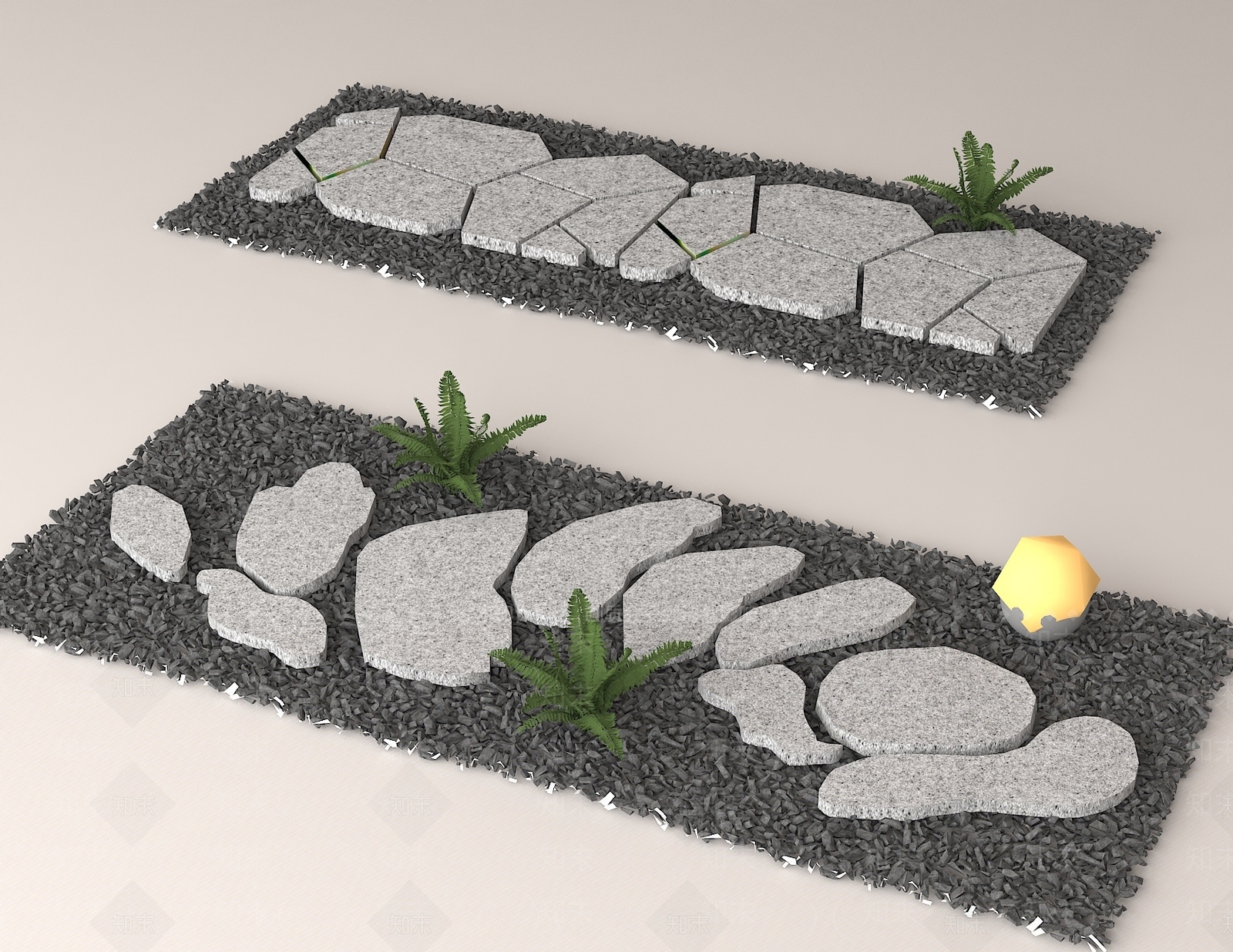 现代中式其他景观小品3D模型下载【ID:1197701227】