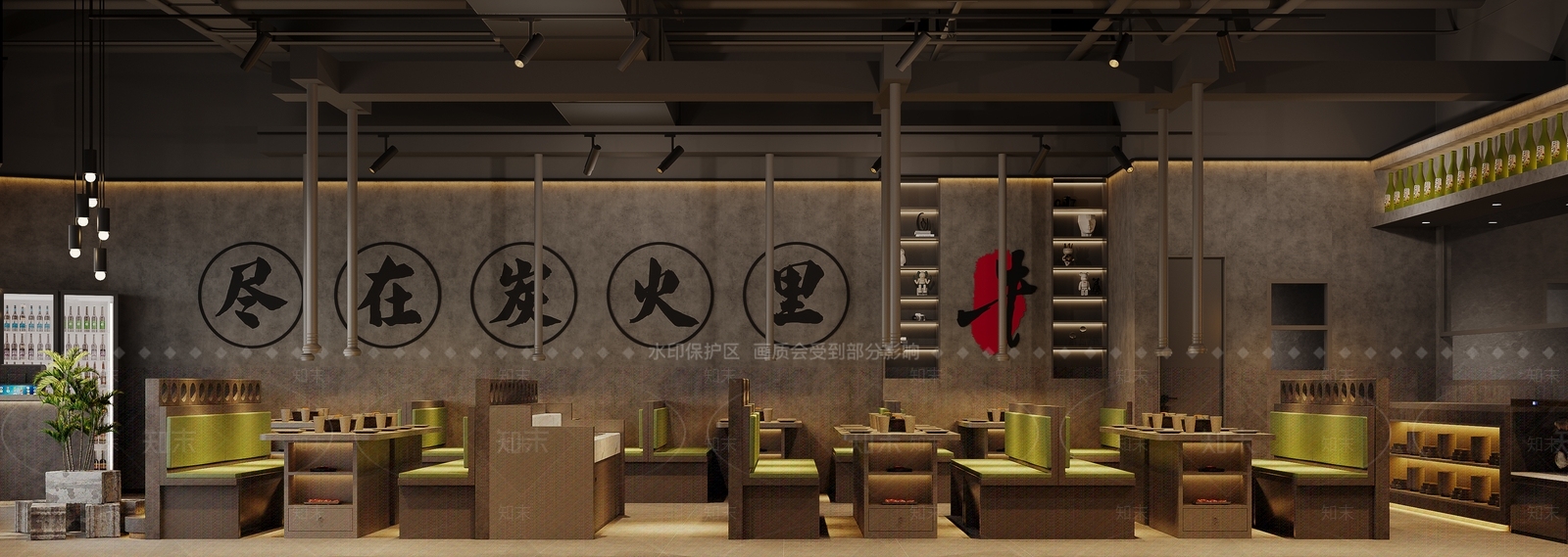 工业烤肉店3D模型下载【ID:1197701650】