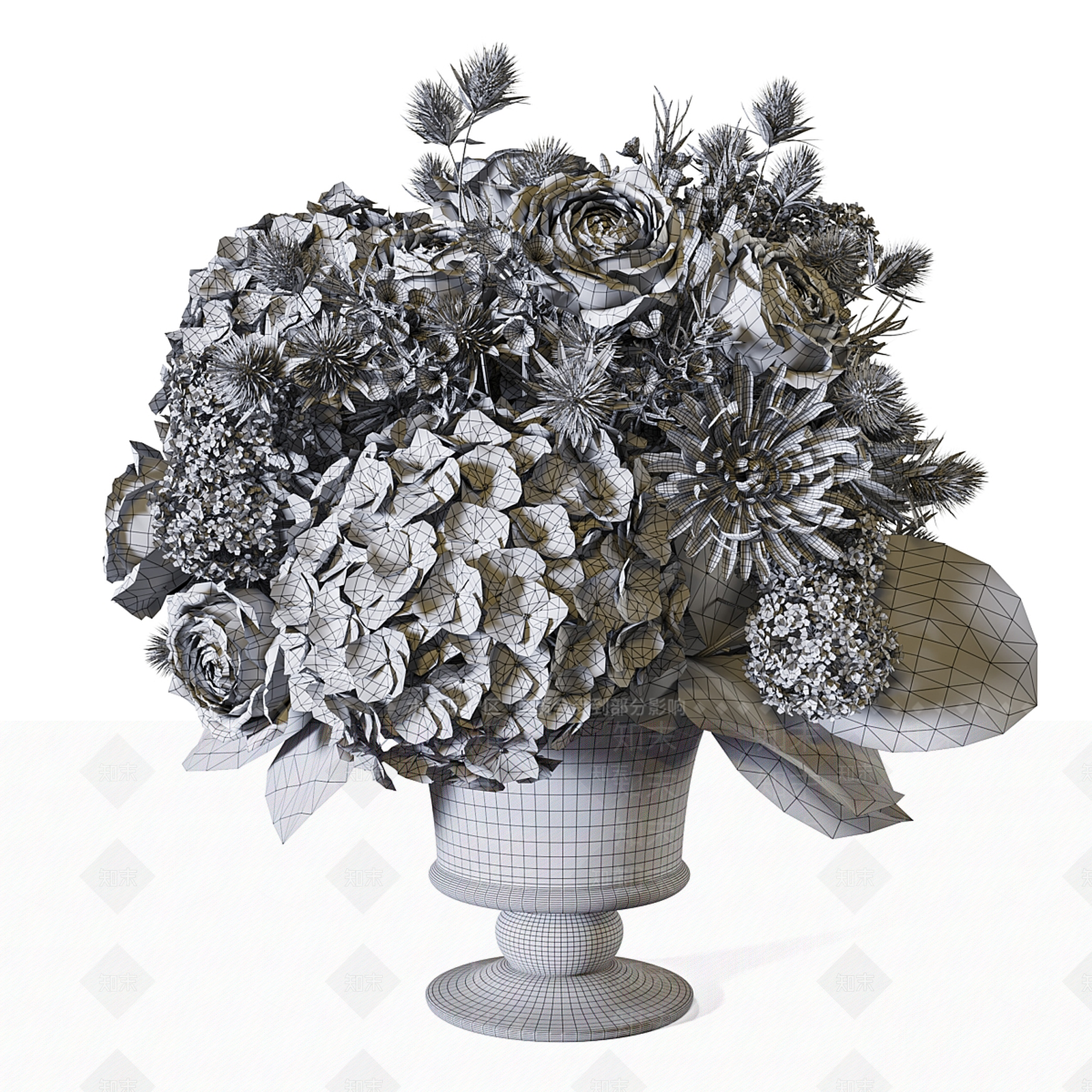 现代花艺3D模型下载【ID:1197702002】