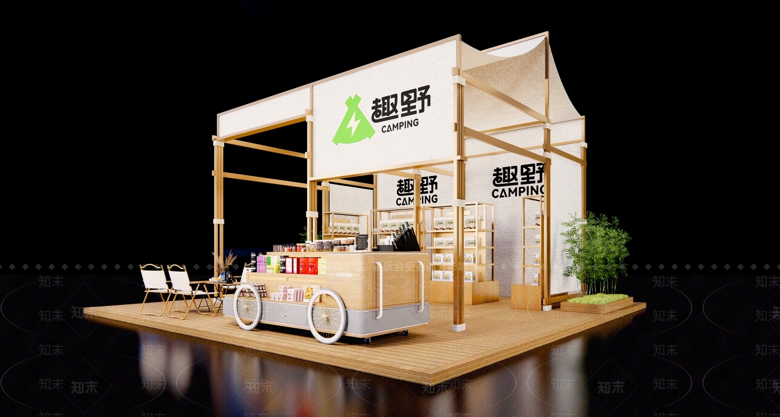 摊位SU模型下载【ID:1197710293】